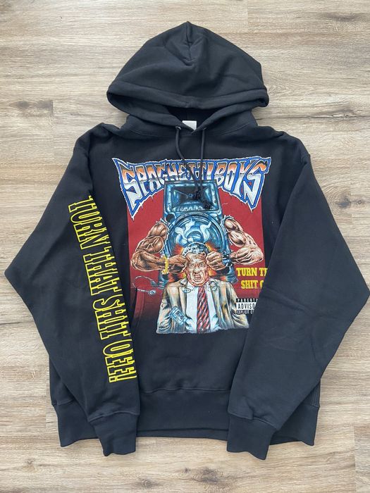 Asspizza Spaghetti Boys Turn That Shit Off Hoodie | Grailed