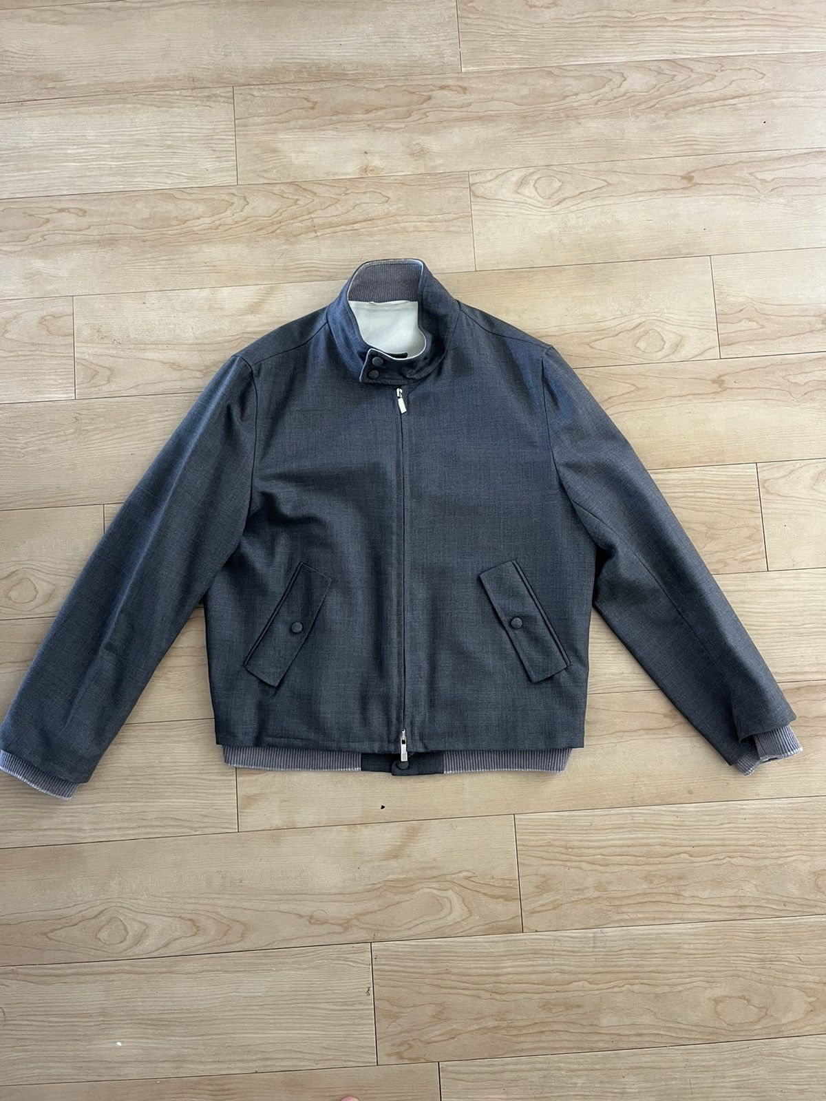 Thom Browne Thom Browne Bomber Jacket Sz 3 Made in USA Size US L / EU 52-54 / 3 - 2 Thumbnail