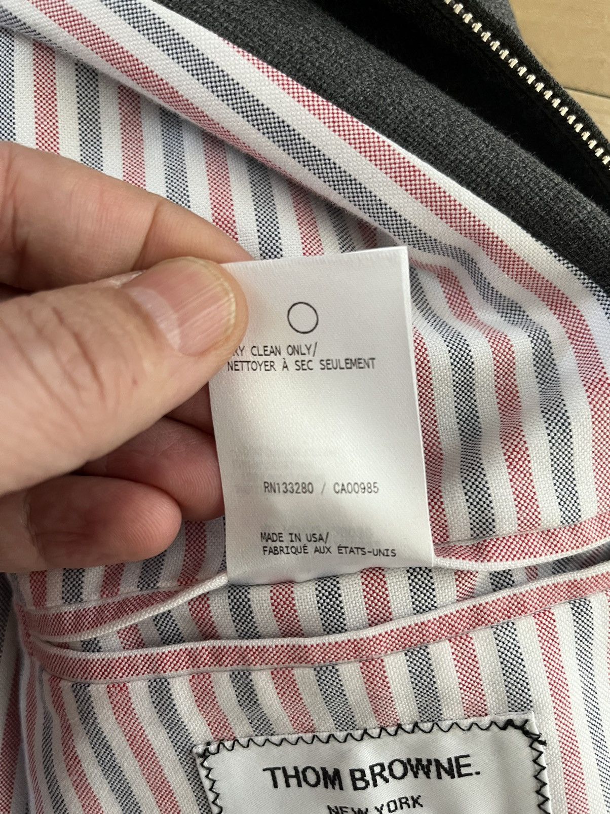 Thom Browne Thom Browne Bomber Jacket Sz 3 Made in USA Size US L / EU 52-54 / 3 - 10 Thumbnail
