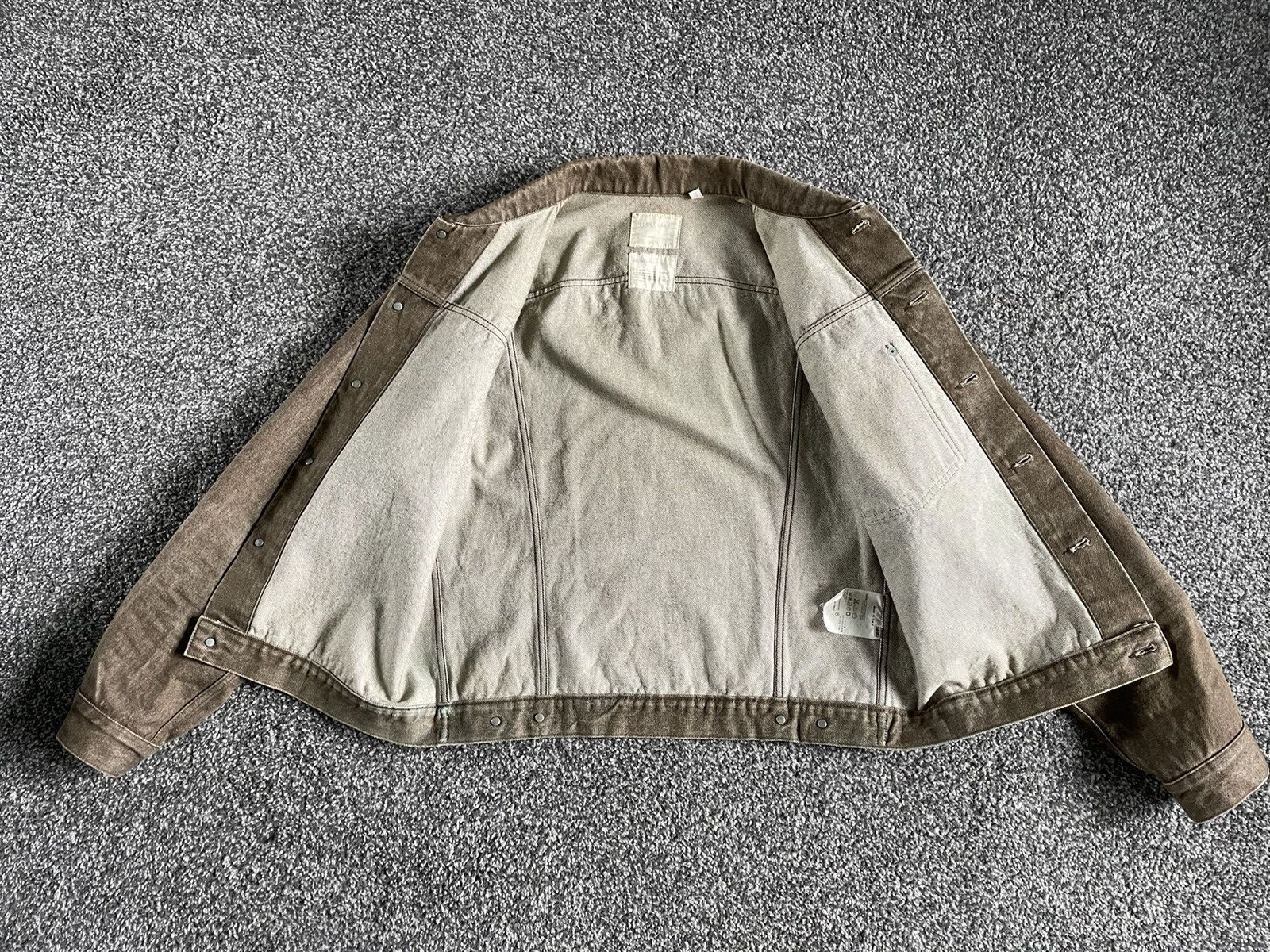 Helmut Lang Early 2000’s Brown Vintage Sanded Denim Jacket Size US L / EU 52-54 / 3 - 11 Thumbnail