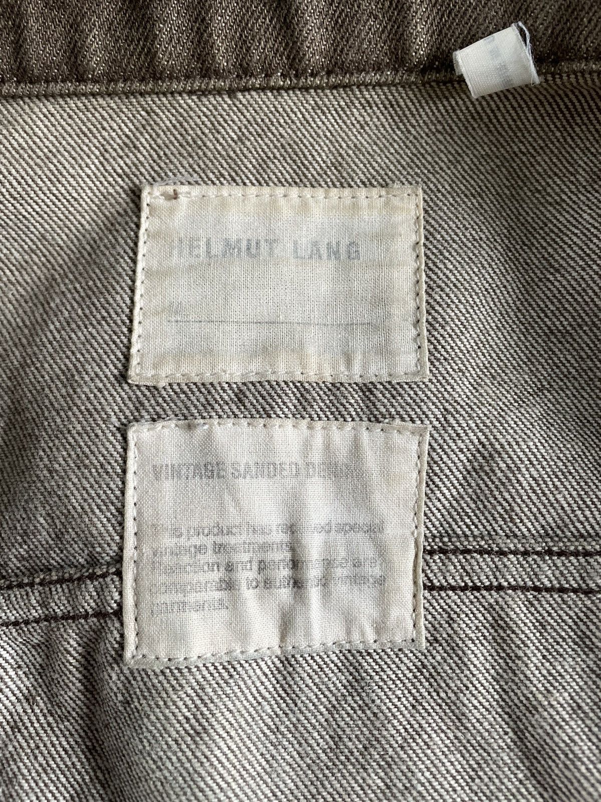 Helmut Lang Early 2000’s Brown Vintage Sanded Denim Jacket Size US L / EU 52-54 / 3 - 12 Thumbnail