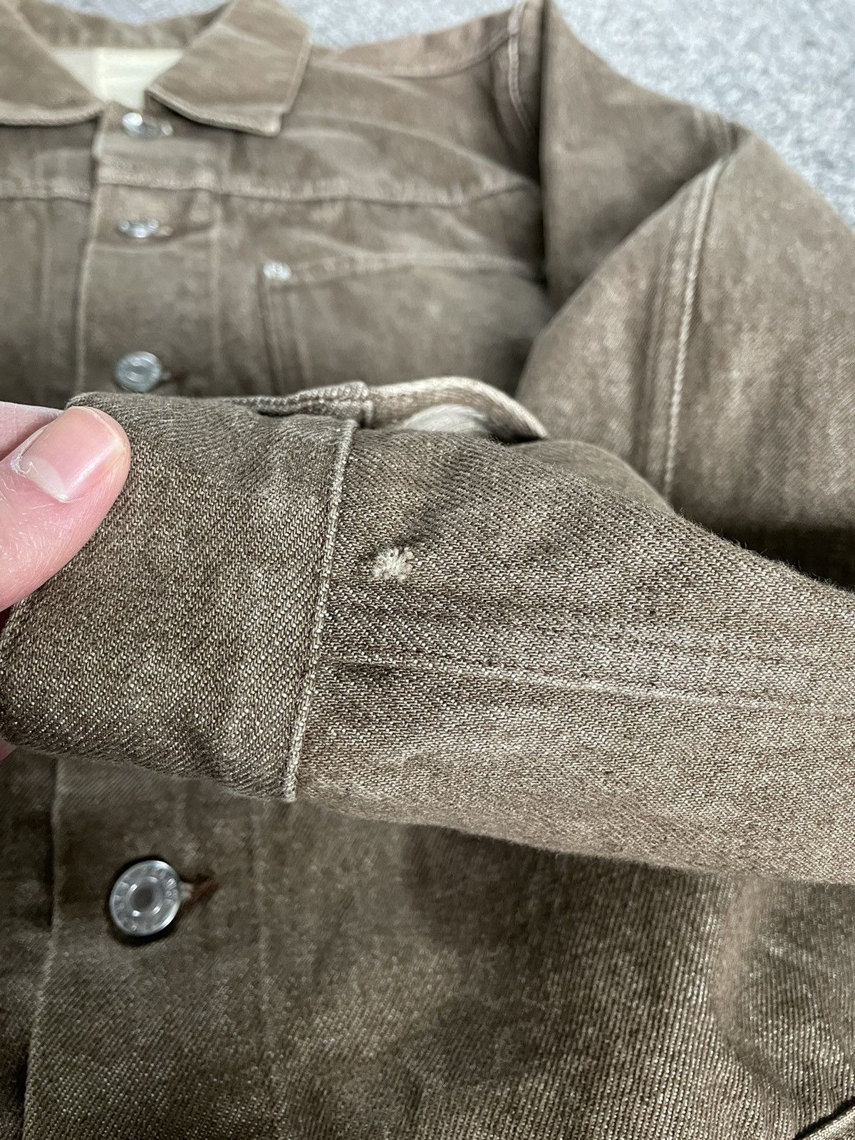 Helmut Lang Early 2000’s Brown Vintage Sanded Denim Jacket Size US L / EU 52-54 / 3 - 6 Thumbnail