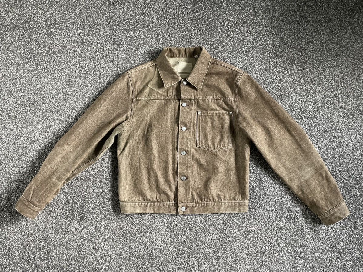 Helmut Lang Early 2000’s Brown Vintage Sanded Denim Jacket Size US L / EU 52-54 / 3 - 4 Thumbnail