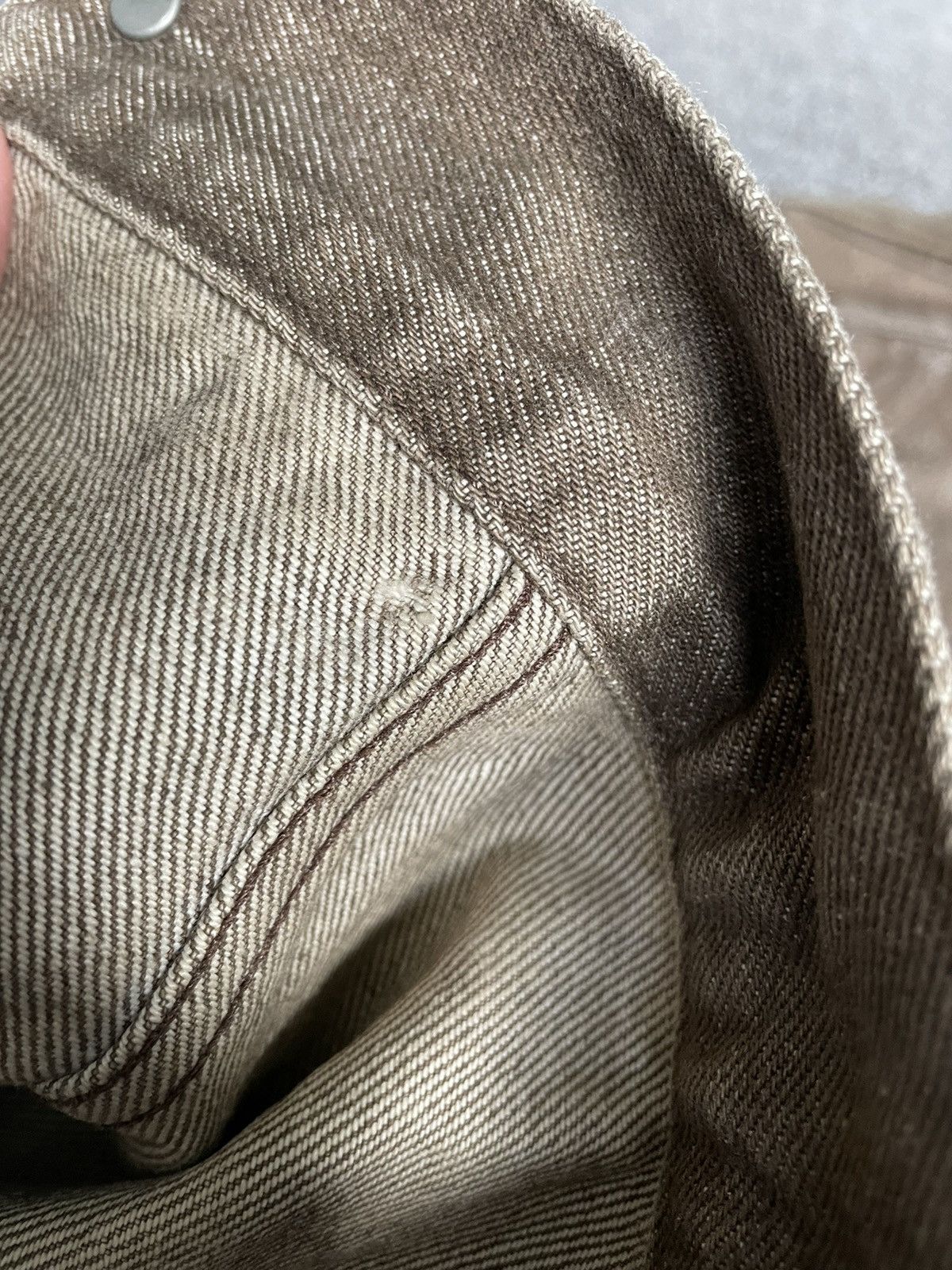 Helmut Lang Early 2000’s Brown Vintage Sanded Denim Jacket Size US L / EU 52-54 / 3 - 7 Thumbnail