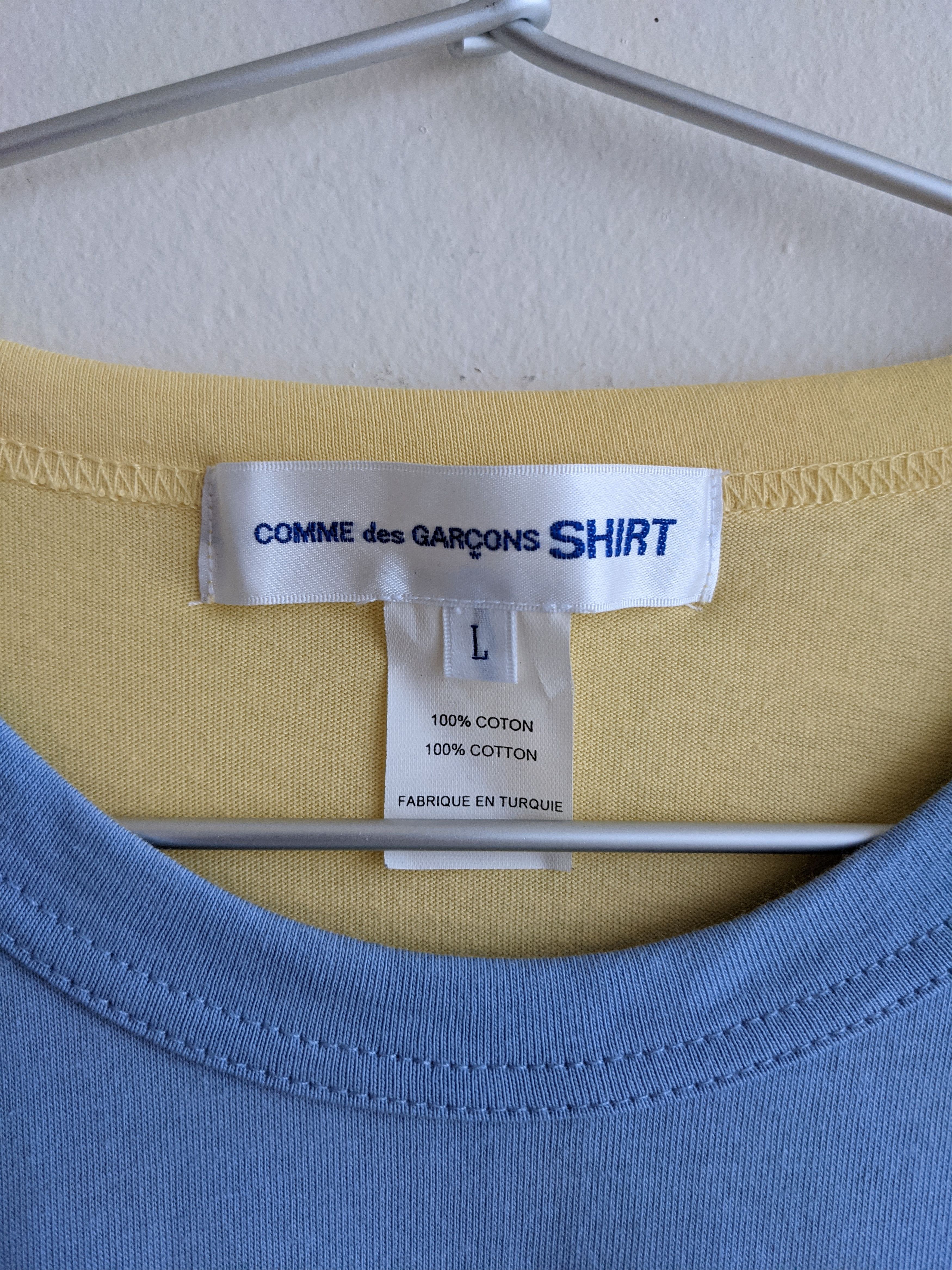 Comme des Garcons SHIRT COMME DES GARCONS SHIRT BICOLOR TSHIRT LARGE Size US L / EU 52-54 / 3 - 2 Thumbnail