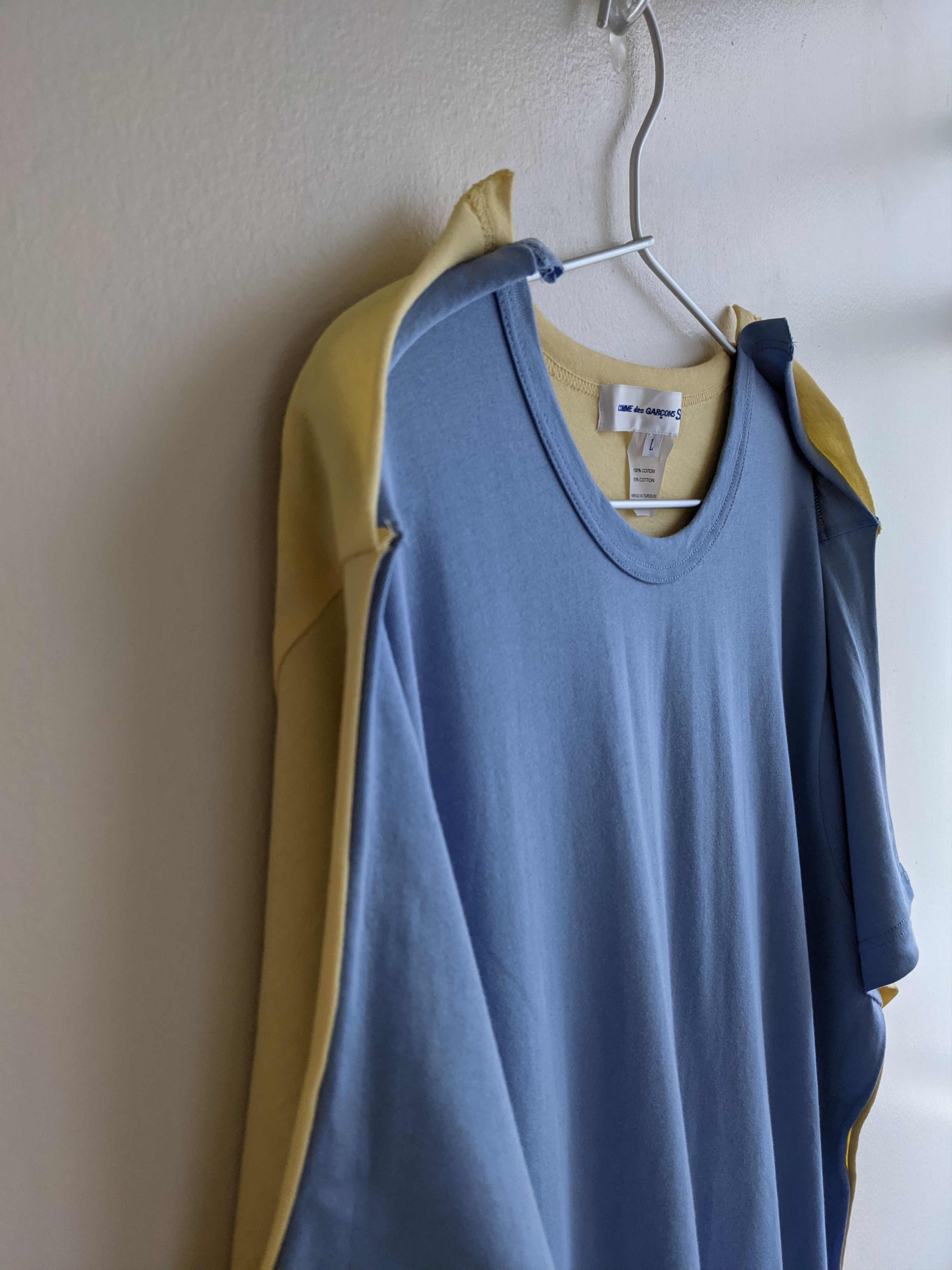 Comme des Garcons SHIRT COMME DES GARCONS SHIRT BICOLOR TSHIRT LARGE Size US L / EU 52-54 / 3 - 3 Thumbnail