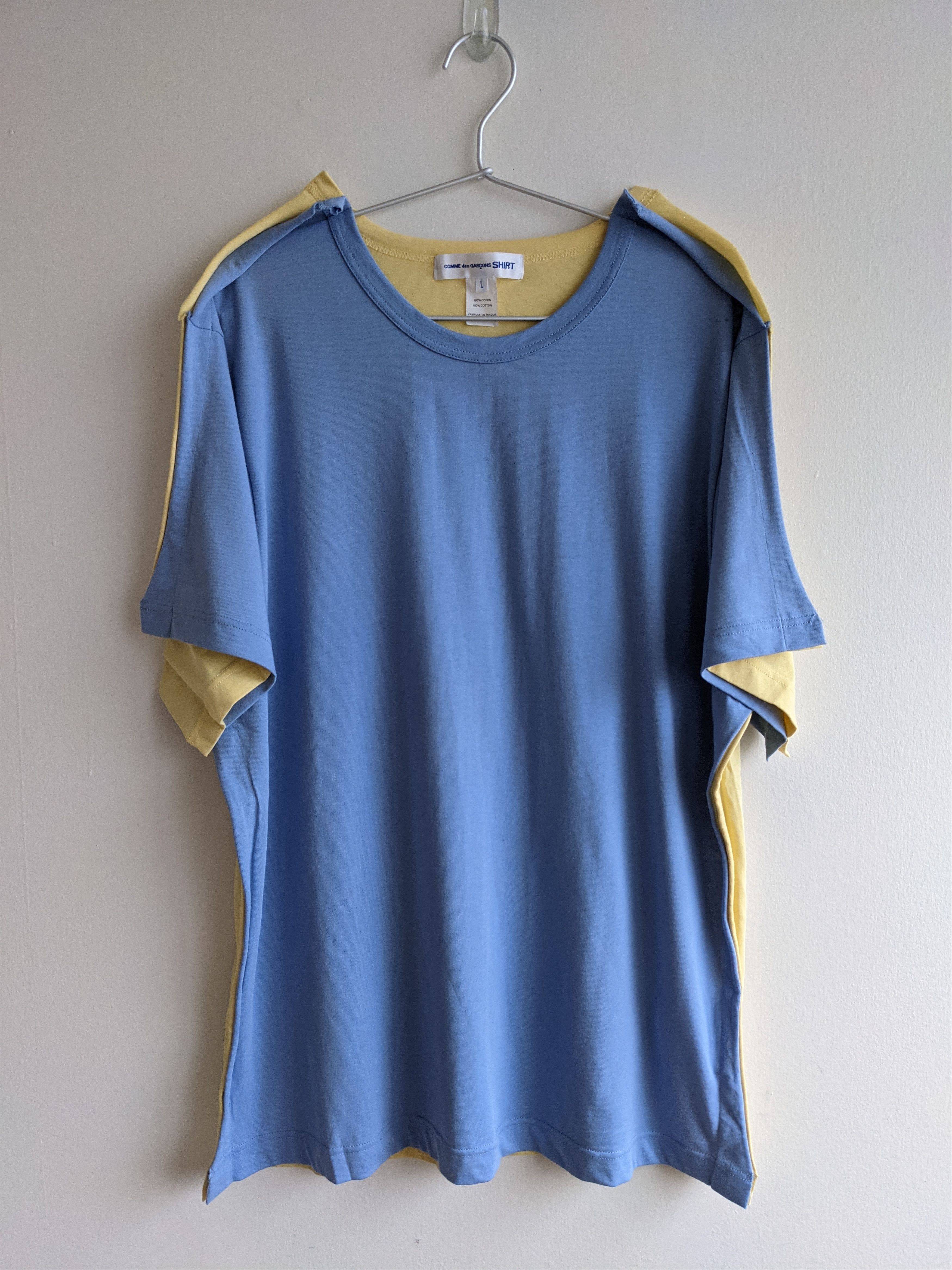 Comme des Garcons SHIRT COMME DES GARCONS SHIRT BICOLOR TSHIRT LARGE Size US L / EU 52-54 / 3 - 1 Thumbnail