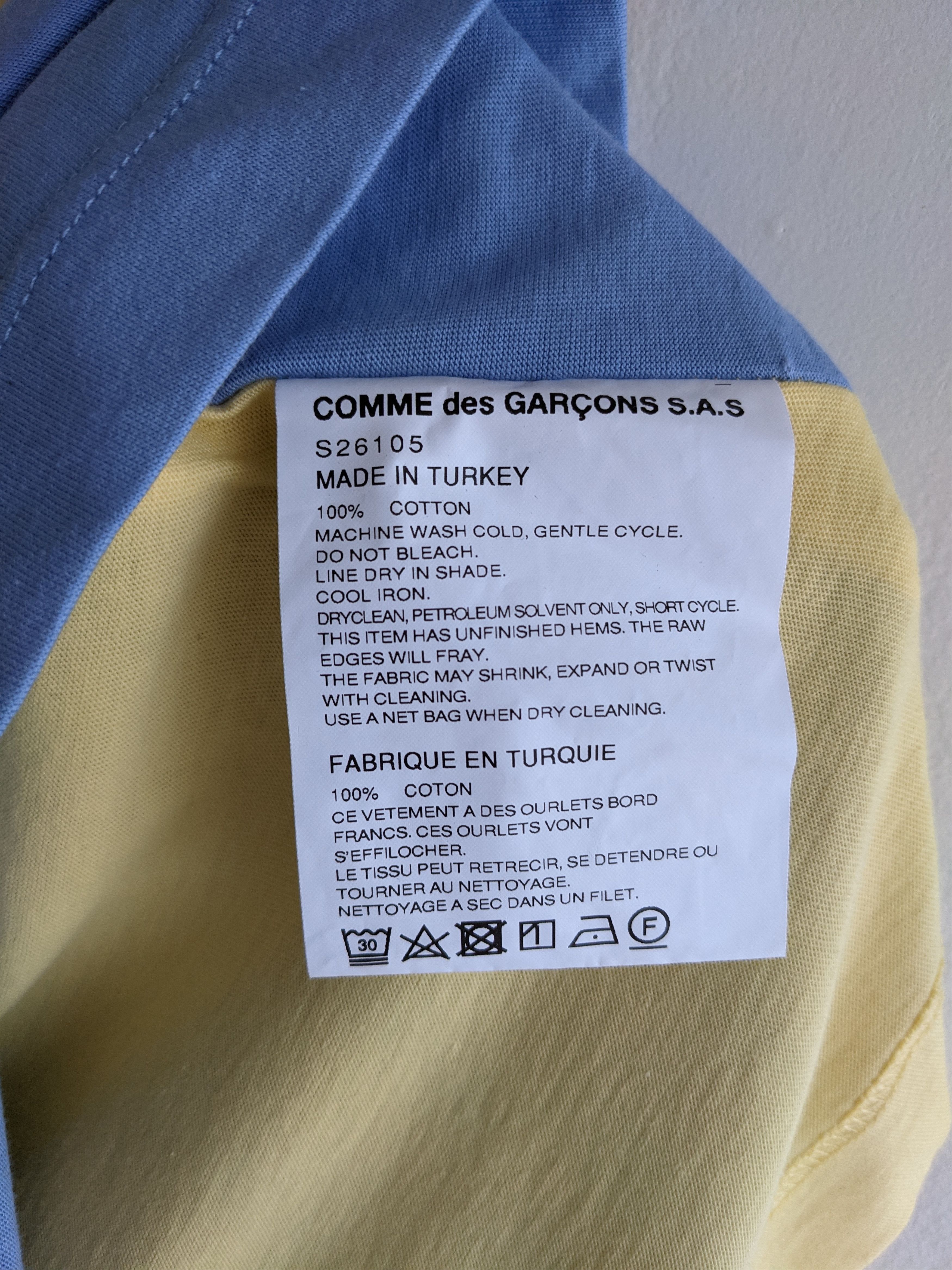 Comme des Garcons SHIRT COMME DES GARCONS SHIRT BICOLOR TSHIRT LARGE Size US L / EU 52-54 / 3 - 6 Thumbnail