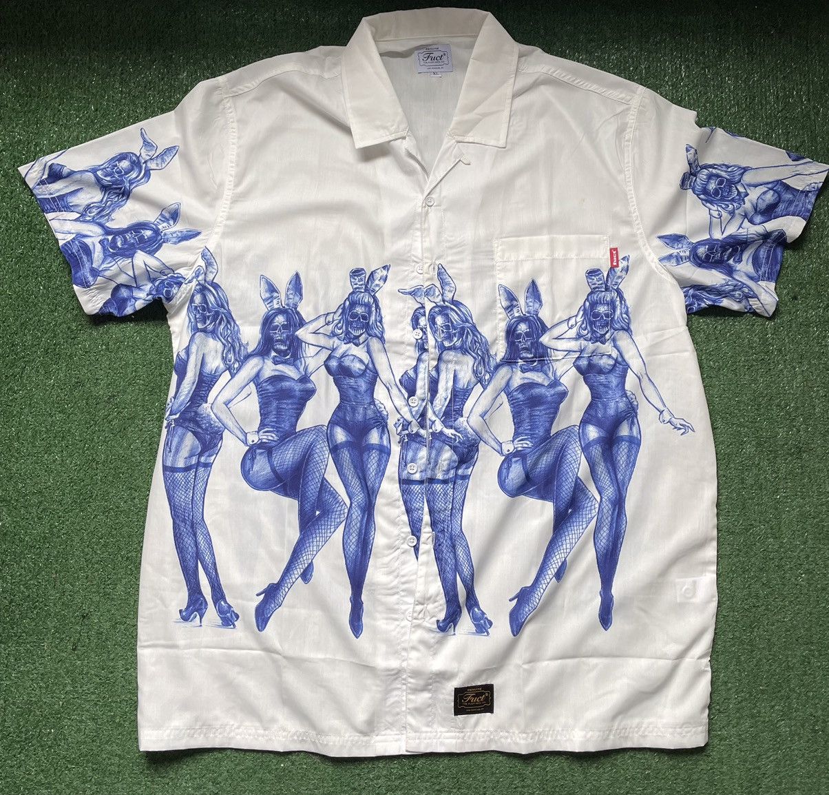 FUCT Death Bunny Aloha Shirt Size US XL / EU 56 / 4 - 1 Thumbnail