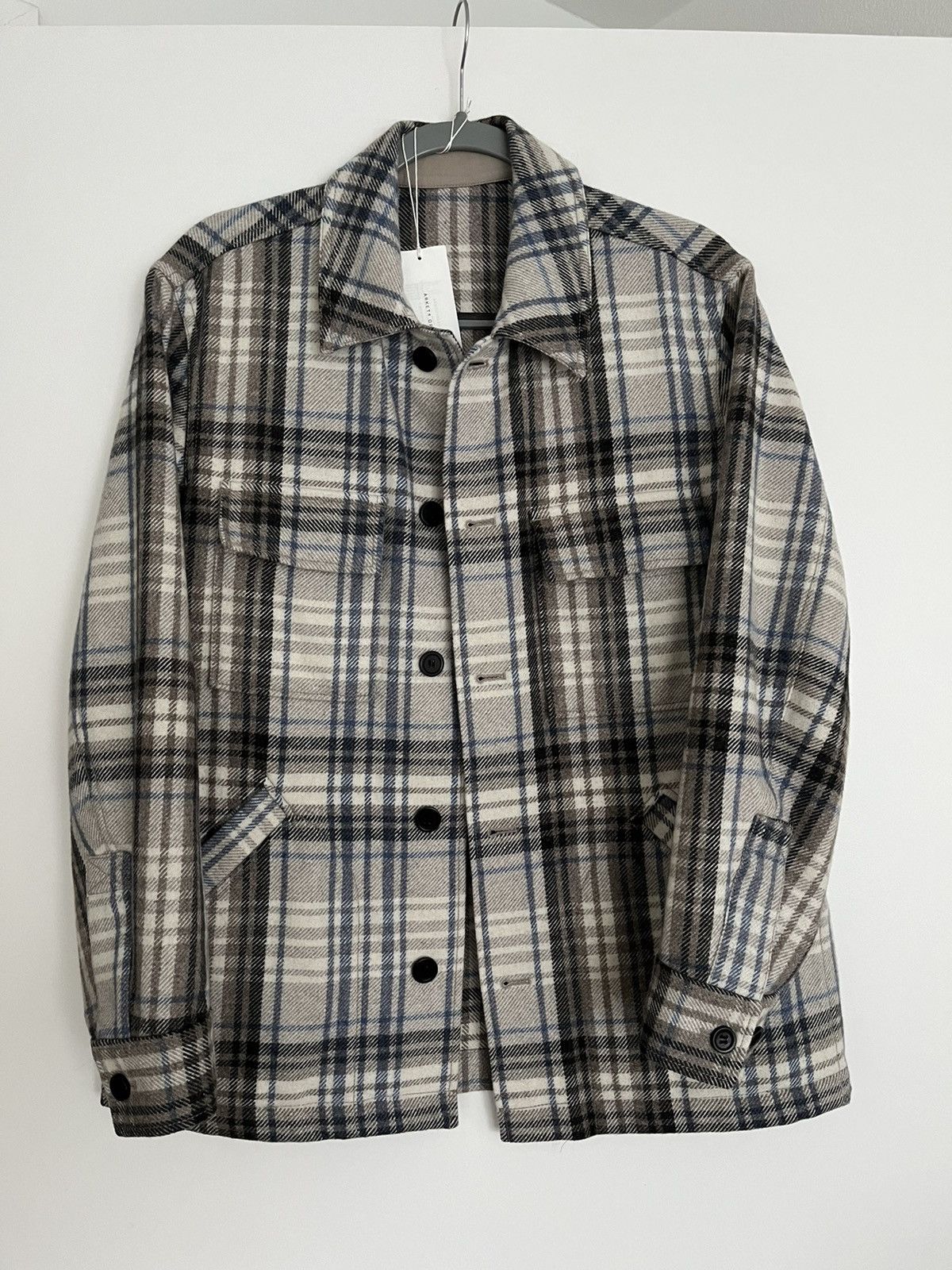 Arket Wool Plaid Overshirt 46 Size US S / EU 44-46 / 1 - 1 Thumbnail