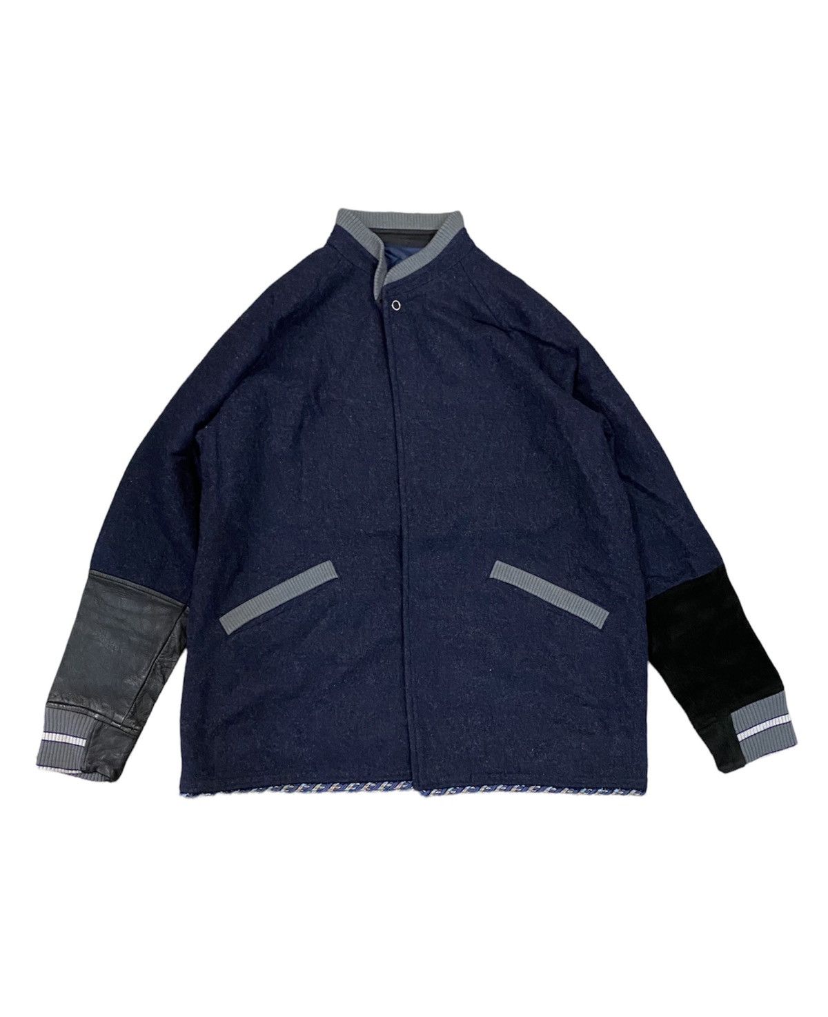 Japanese Brand 90s SHANTii by Jun Murakami Last Orgy sleeve leather wool Size US L / EU 52-54 / 3 - 1 Thumbnail