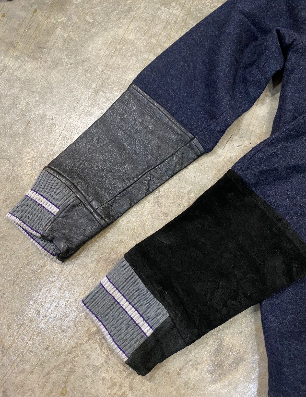 Japanese Brand 90s SHANTii by Jun Murakami Last Orgy sleeve leather wool Size US L / EU 52-54 / 3 - 6 Thumbnail