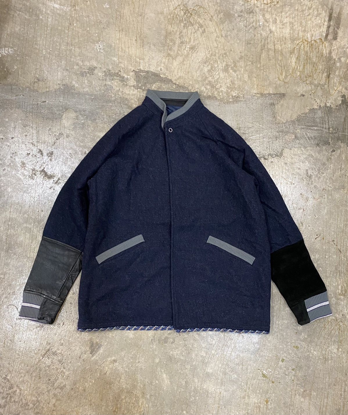 Japanese Brand 90s SHANTii by Jun Murakami Last Orgy sleeve leather wool Size US L / EU 52-54 / 3 - 2 Thumbnail