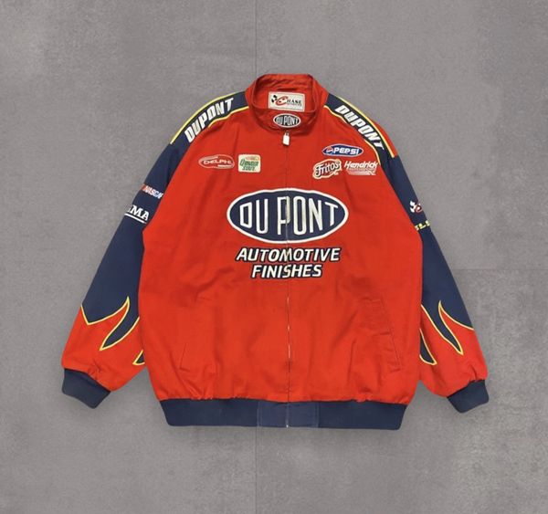 Vintage Vintage 1990s Nascar DuPont Racing Flames Jacket | Grailed