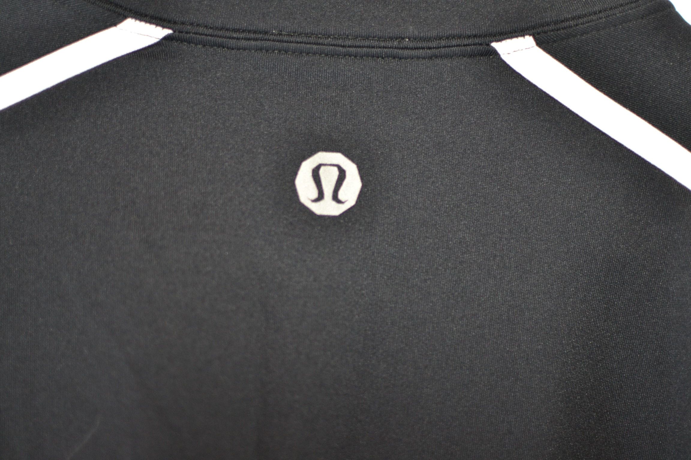 Lululemon Black White Decal Stripe Warm Up Track Jacket sz XL Size US XL / EU 56 / 4 - 7 Thumbnail