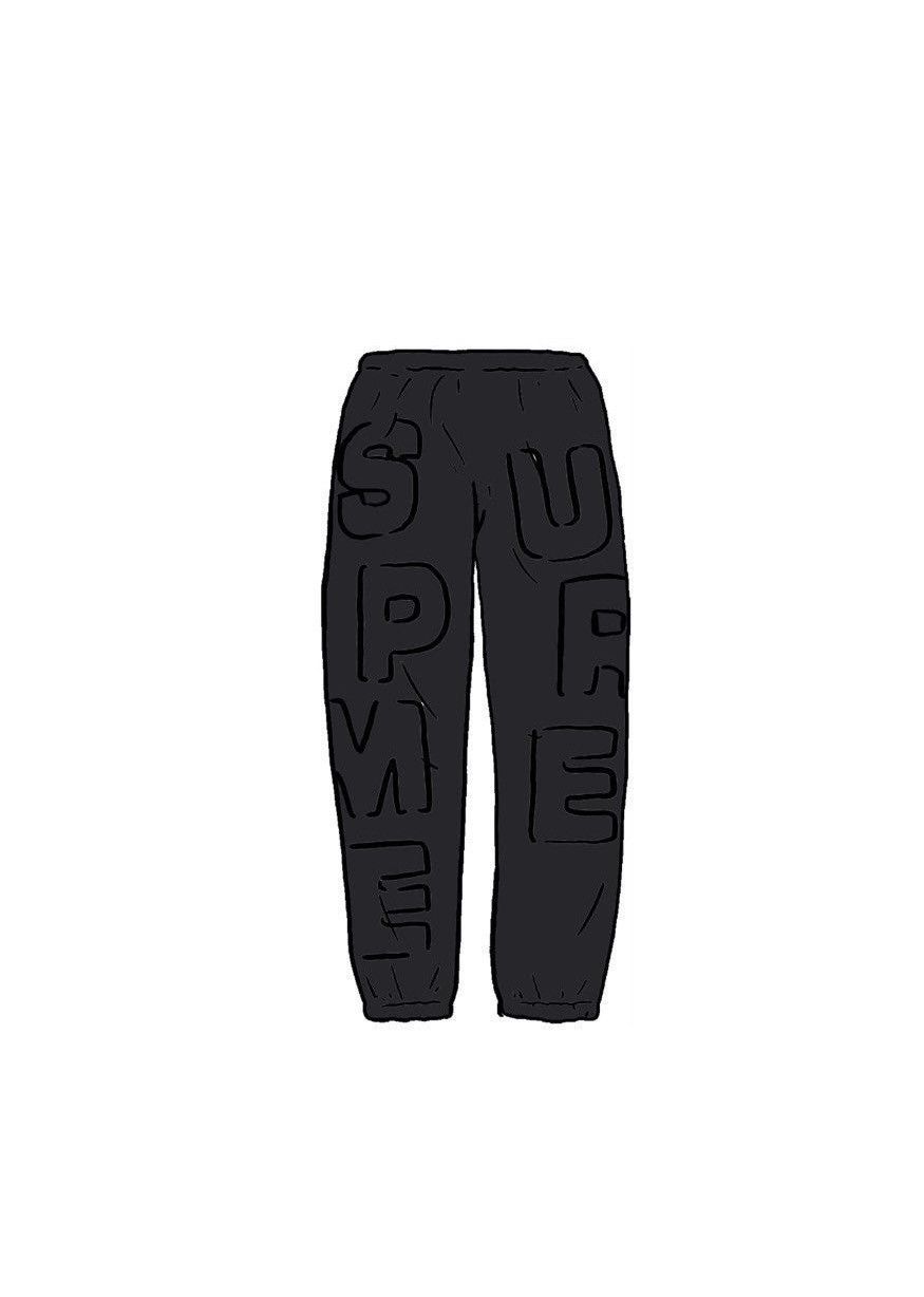 Supreme Supreme Cutout Letters Sweatpants | Grailed