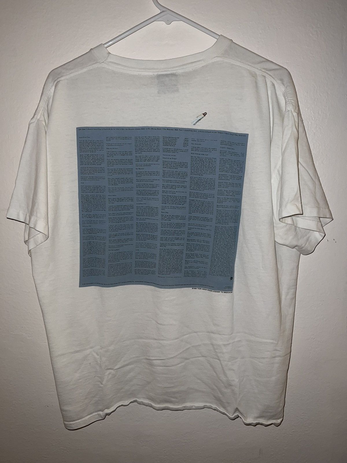 Brockum 1994 Tori Amos Under The Pink Brockum Tee Size US XL / EU 56 / 4 - 8 Thumbnail