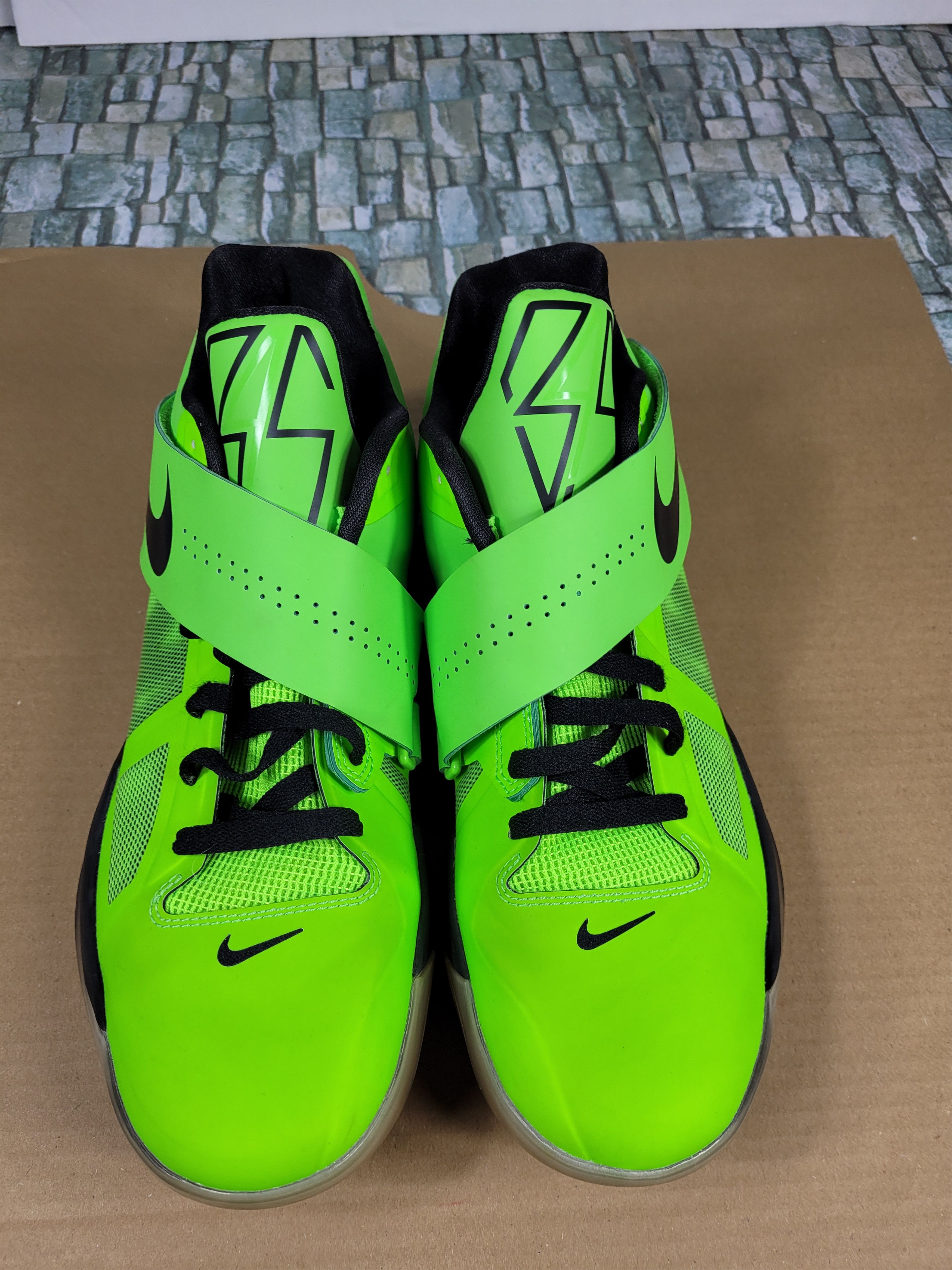 Nike Nike KD iv 4 Nike ID sz 11.5 black Volt grinch Size US 11.5 / EU 44-45 - 10 Thumbnail