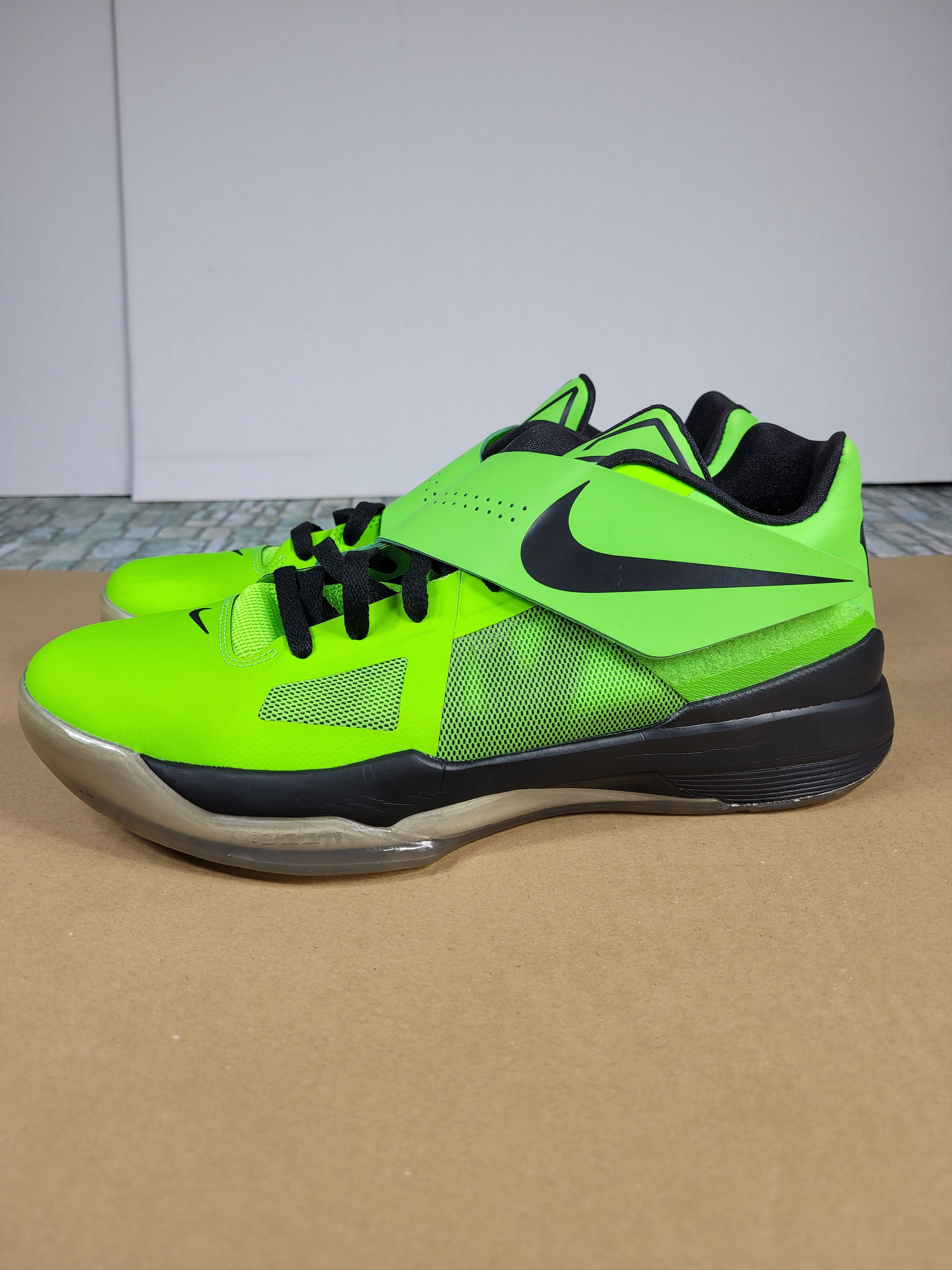 Nike Nike KD iv 4 Nike ID sz 11.5 black Volt grinch Size US 11.5 / EU 44-45 - 5 Thumbnail