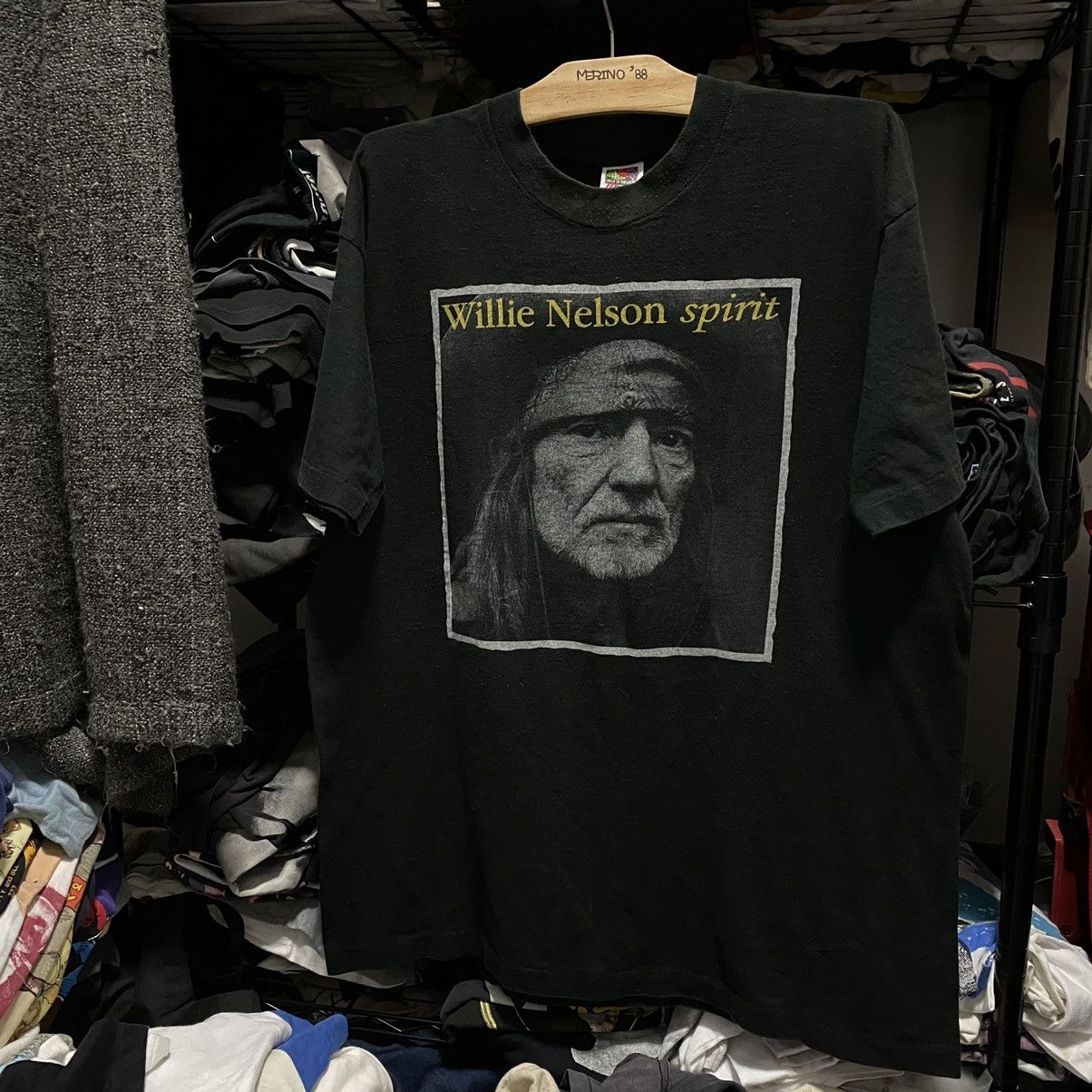 Band Tees VTG 90S WILLIE NELSON BAND TEE Size US XL / EU 56 / 4 - 1 Thumbnail