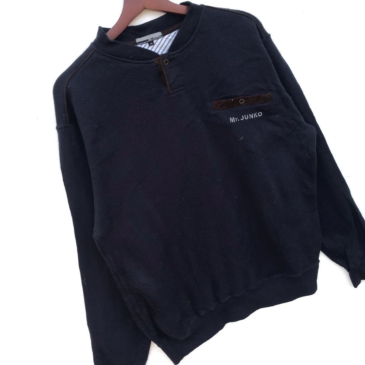 Mr. Junko Vintage Mr Junko HalfButton Sweatshirt Size US M / EU 48-50 / 2 - 2 Thumbnail
