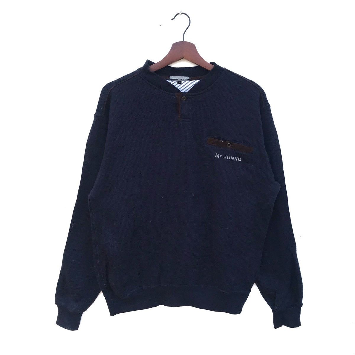 Mr. Junko Vintage Mr Junko HalfButton Sweatshirt Size US M / EU 48-50 / 2 - 1 Thumbnail
