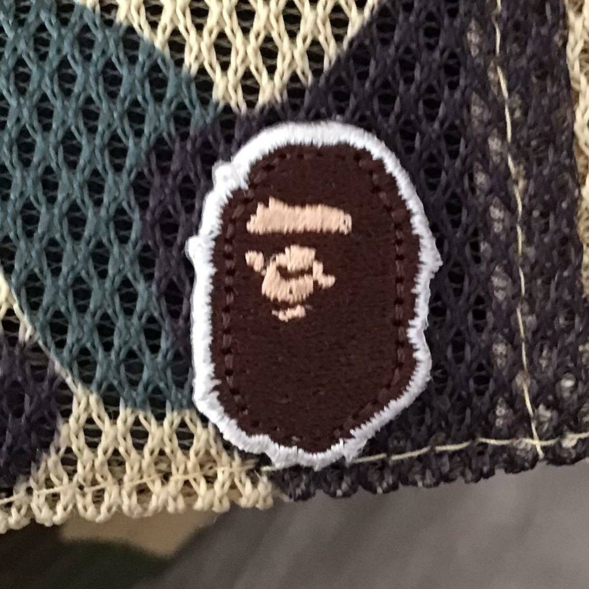 Bape BAPE APE logo trucker hat mesh cap 1st camo yellow ★ Size ONE SIZE - 9 Thumbnail