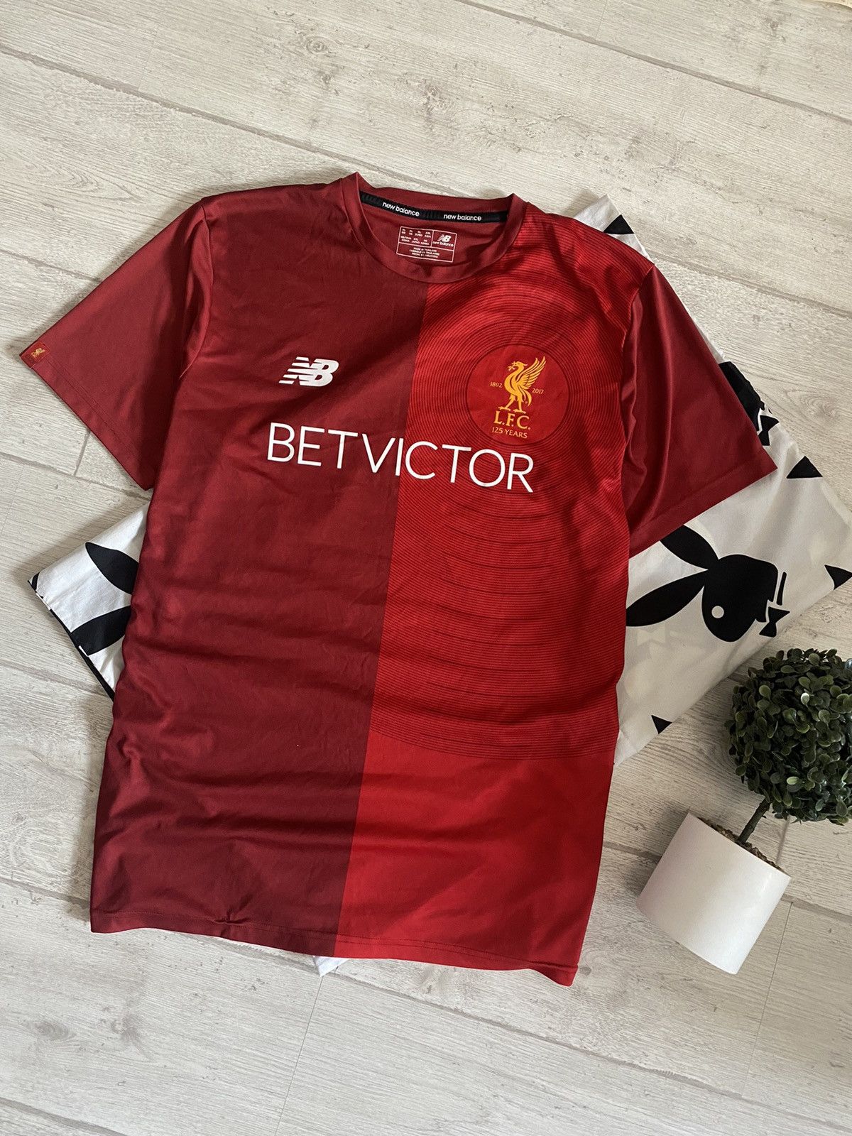 2018-2019 New Balance Liverpool Roberto Firmino Jersey Home Football Men's  Sz L