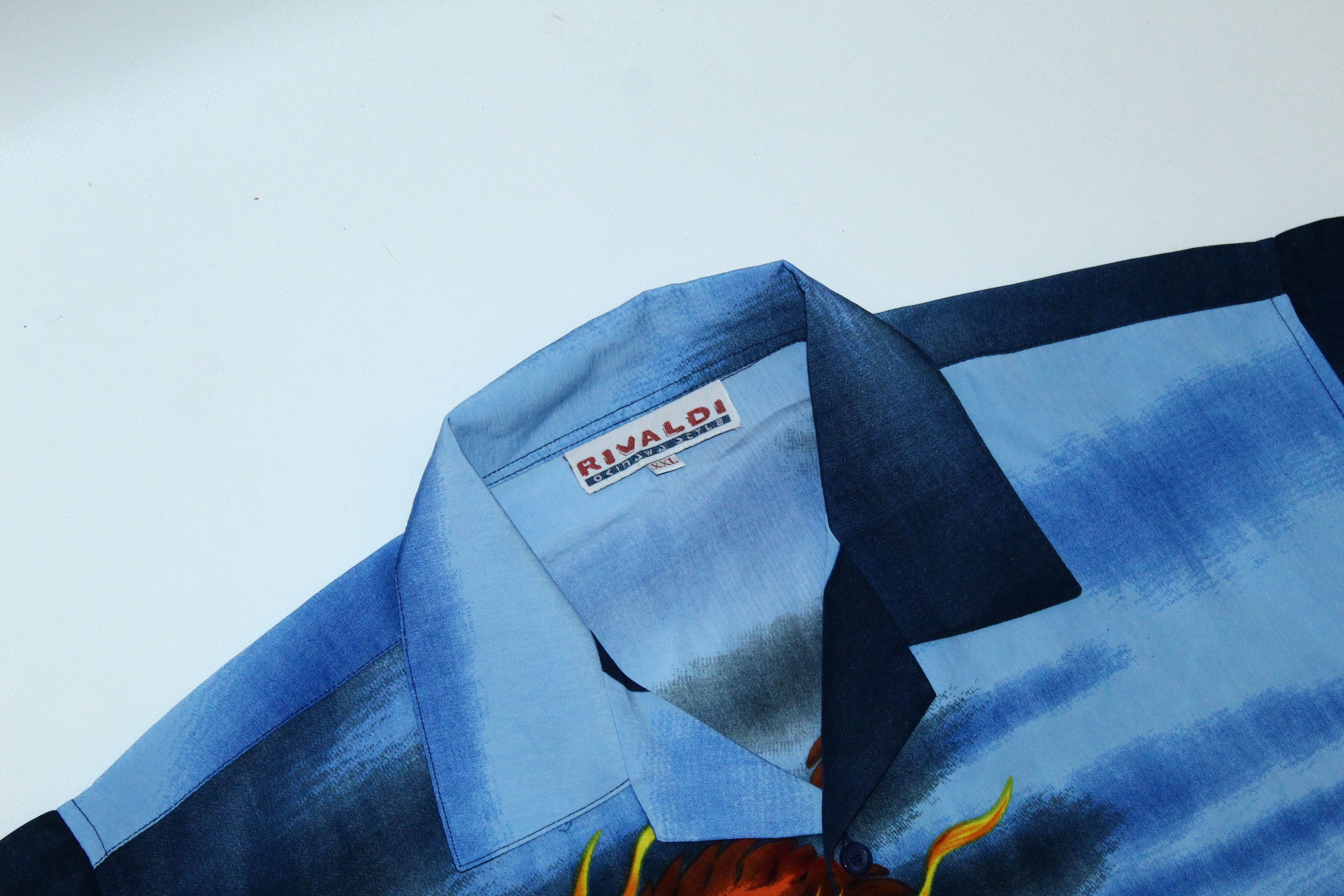 Anime 💥VTG 90s Rivaldi Okinawa Dragon All Over Print Baggy Shirt Size US XXL / EU 58 / 5 - 5 Thumbnail