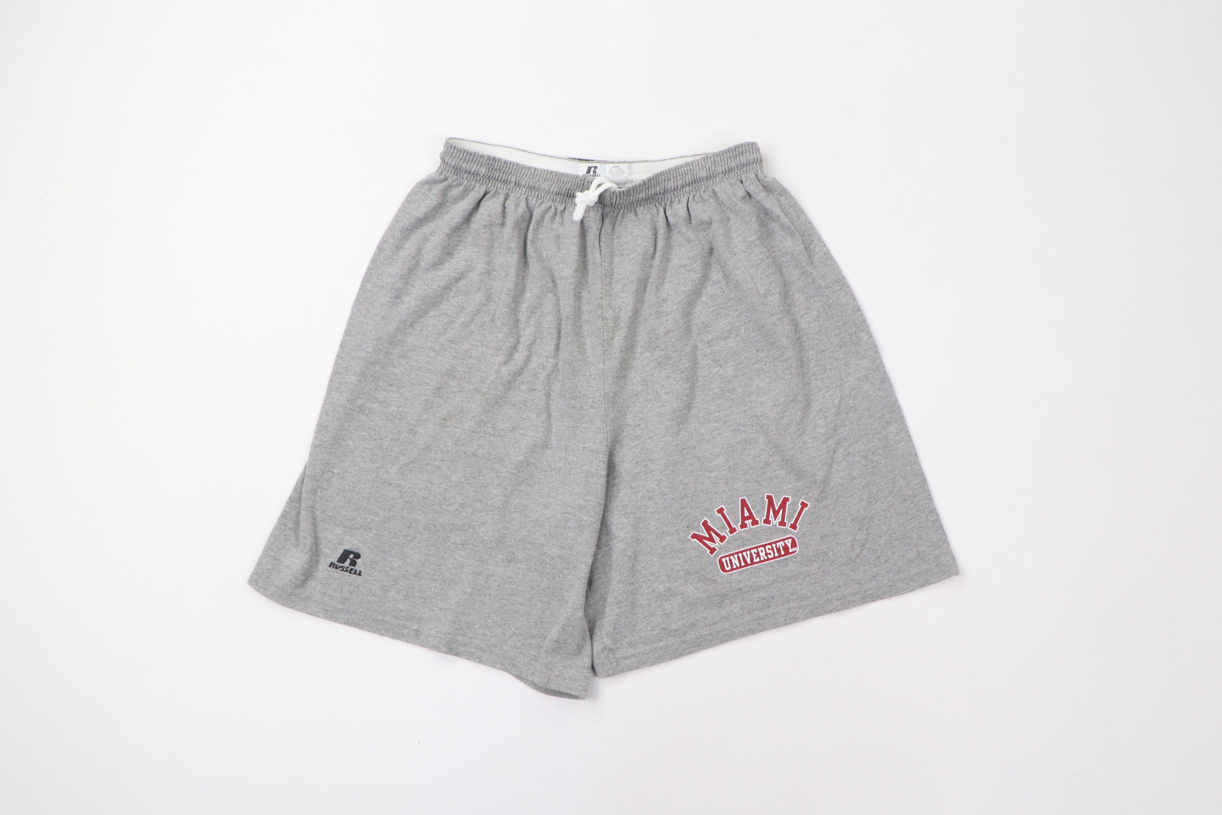 Russell Athletic × Vintage Vintage Russell Athletic Miami University Out Shorts Gray Size US 32 / EU 48 - 1 Thumbnail