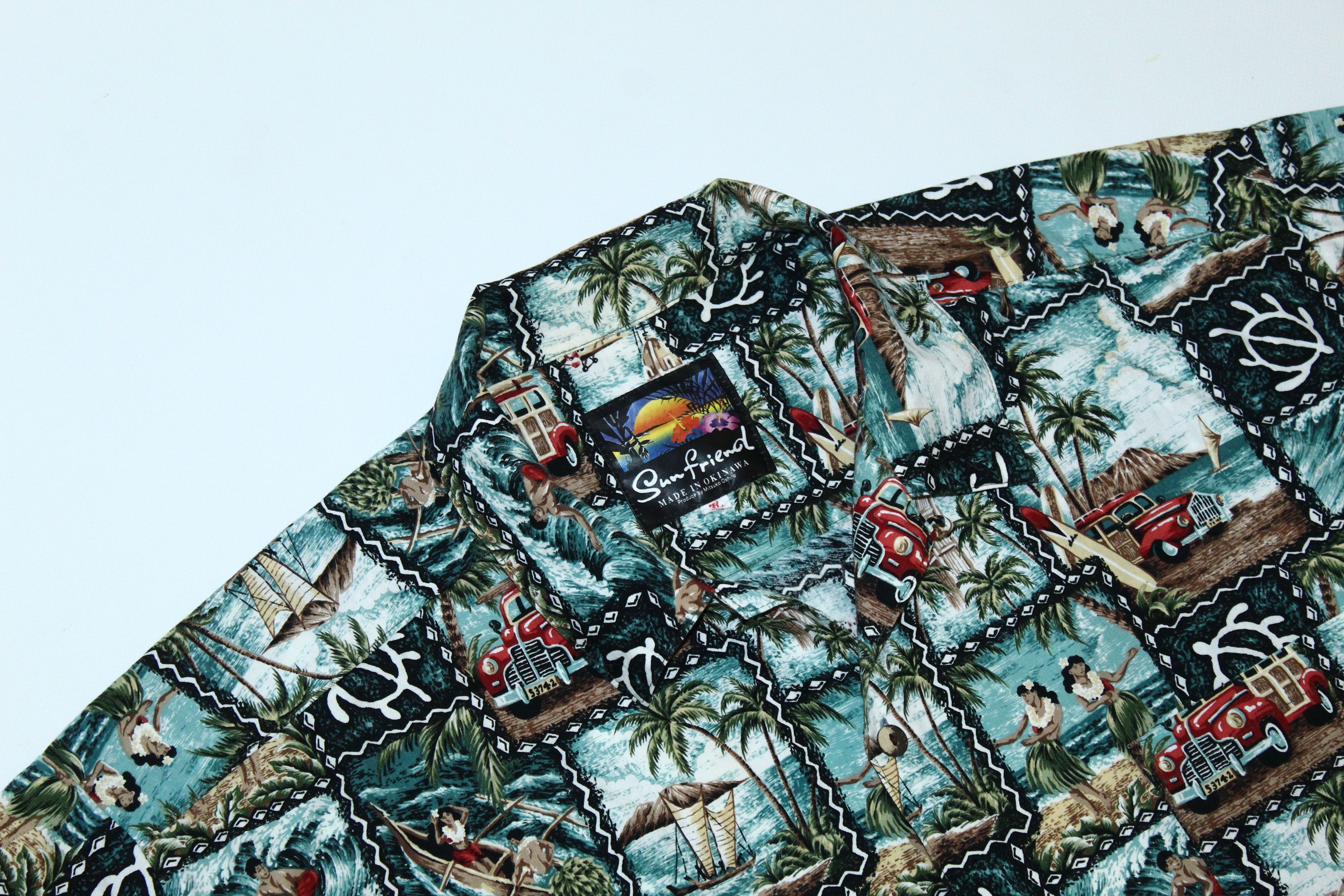 Japanese Brand Vtg Sun Friend by Mitsuko Oshiro Hawaiian Shirt Size US XL / EU 56 / 4 - 4 Thumbnail