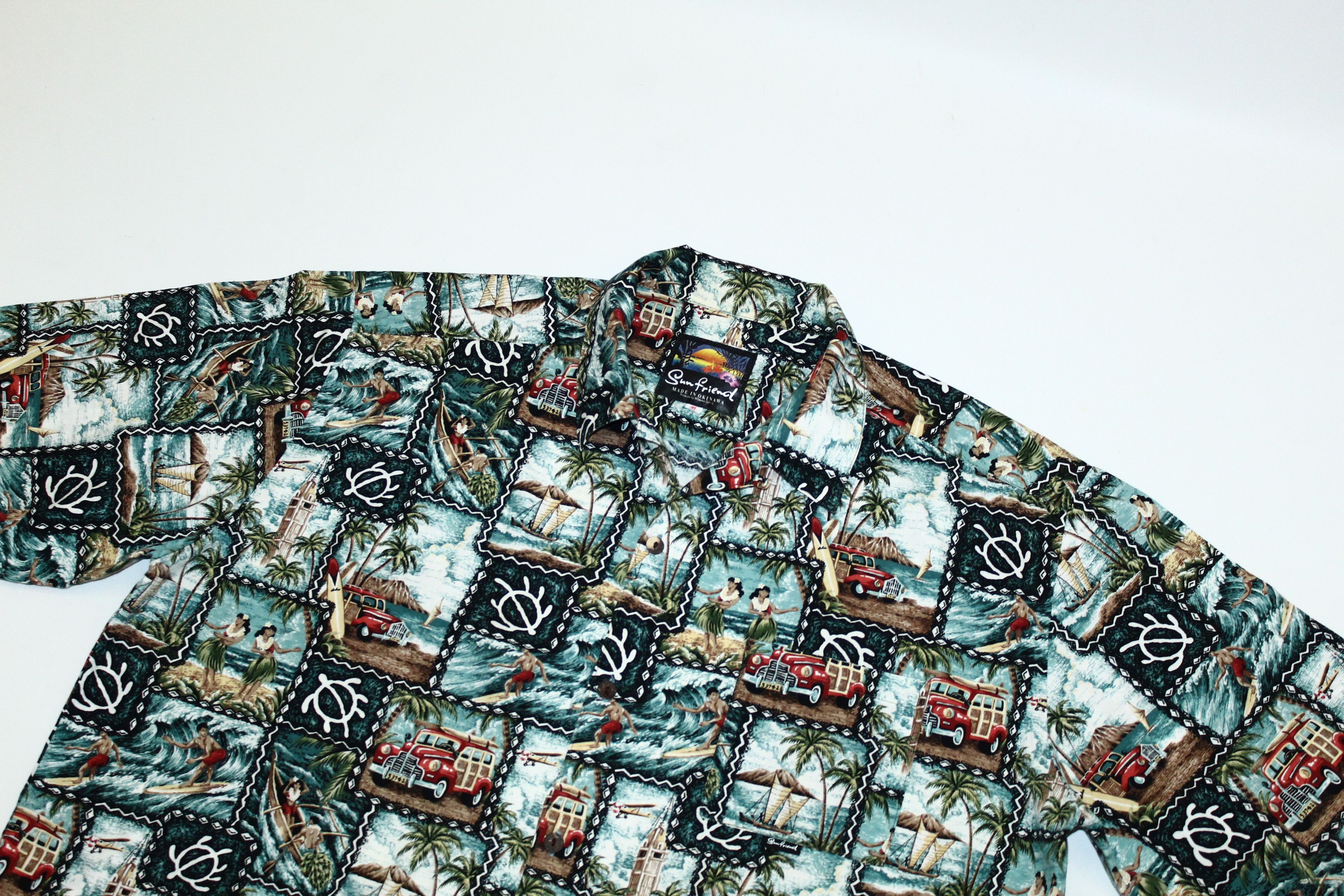 Japanese Brand Vtg Sun Friend by Mitsuko Oshiro Hawaiian Shirt Size US XL / EU 56 / 4 - 2 Thumbnail