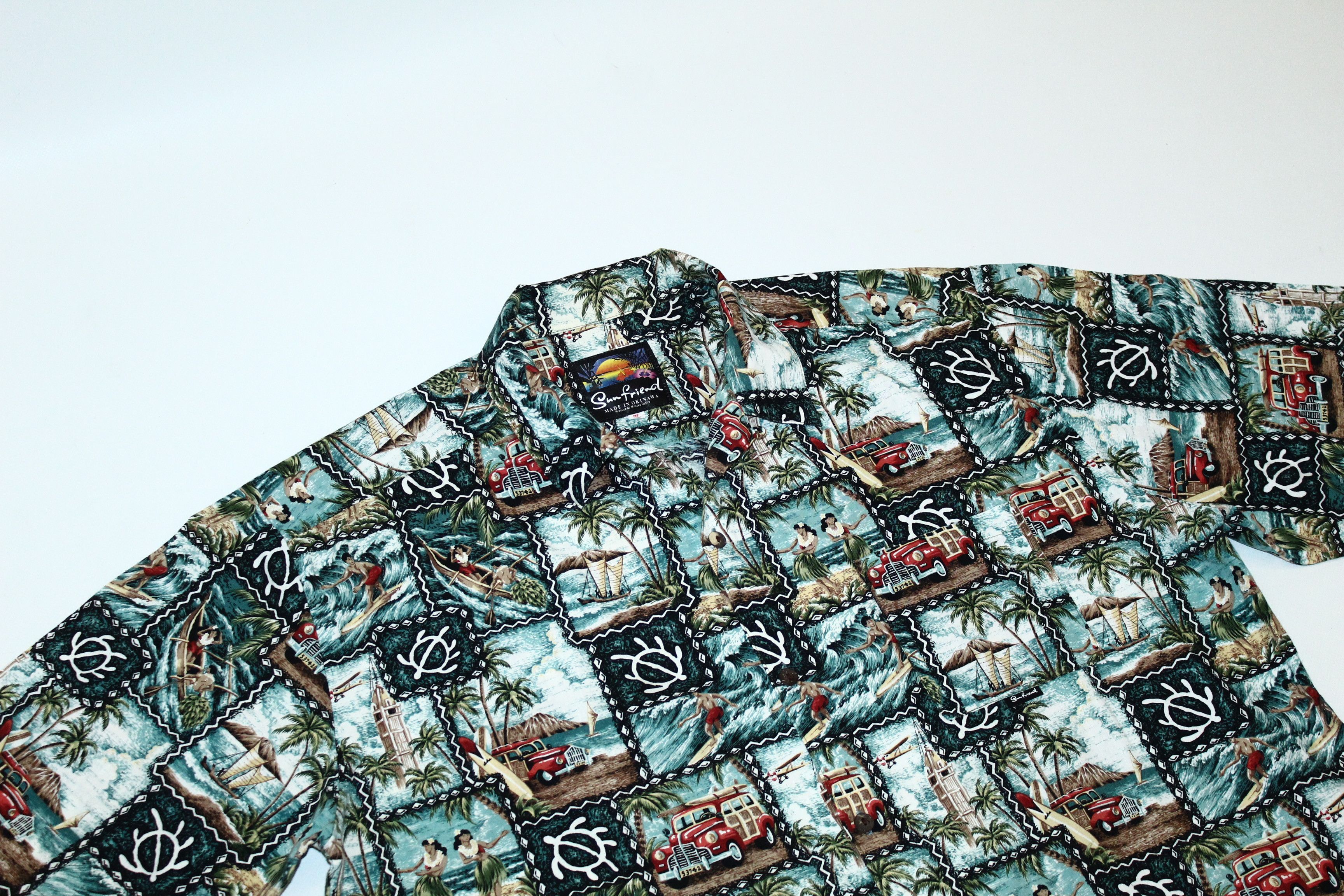 Japanese Brand Vtg Sun Friend by Mitsuko Oshiro Hawaiian Shirt Size US XL / EU 56 / 4 - 3 Thumbnail