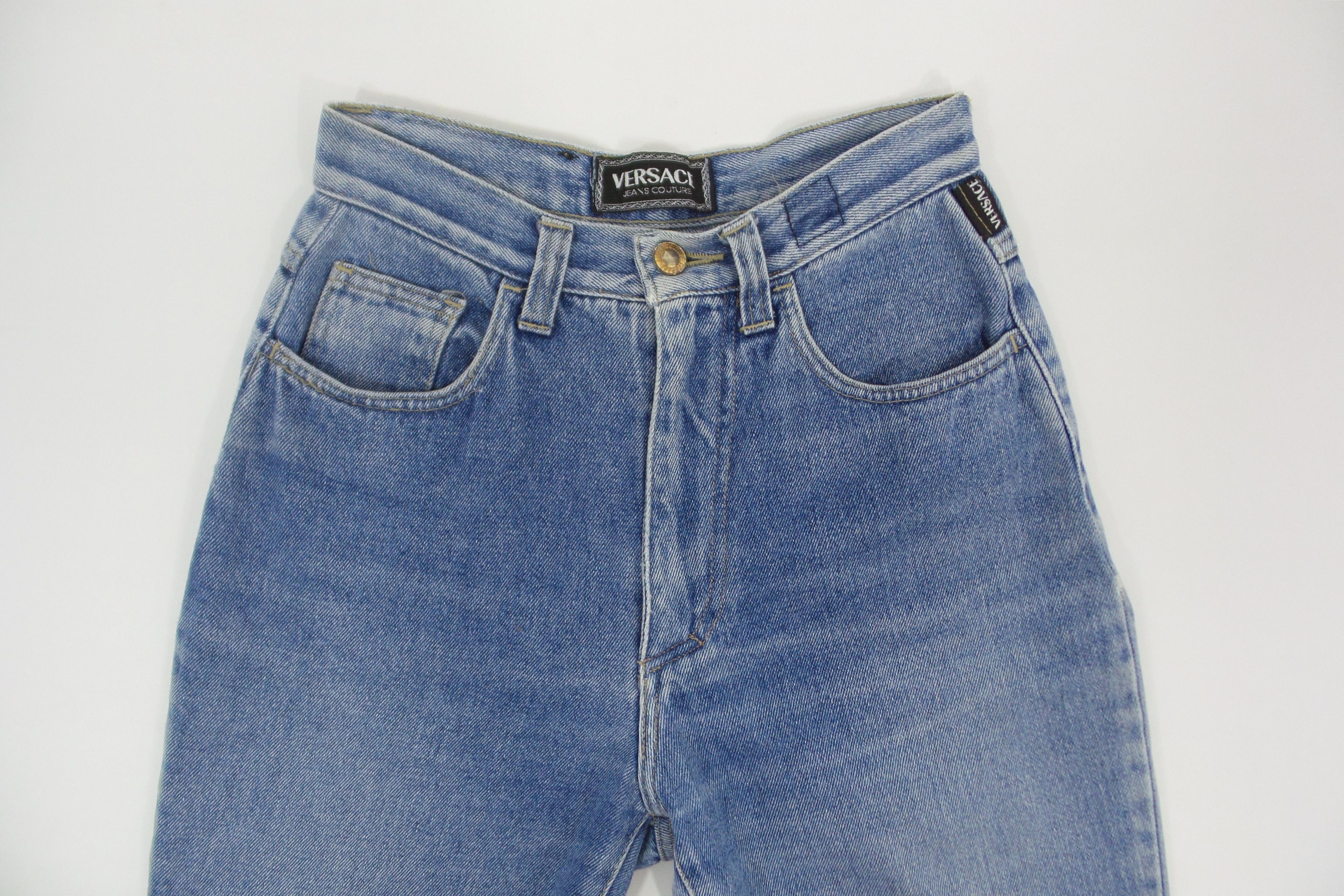 Designer × Versace FOR HER Versace Jeans Couture High Waisted Jeans W25xL35 Size US 28 / EU 44 - 2 Thumbnail