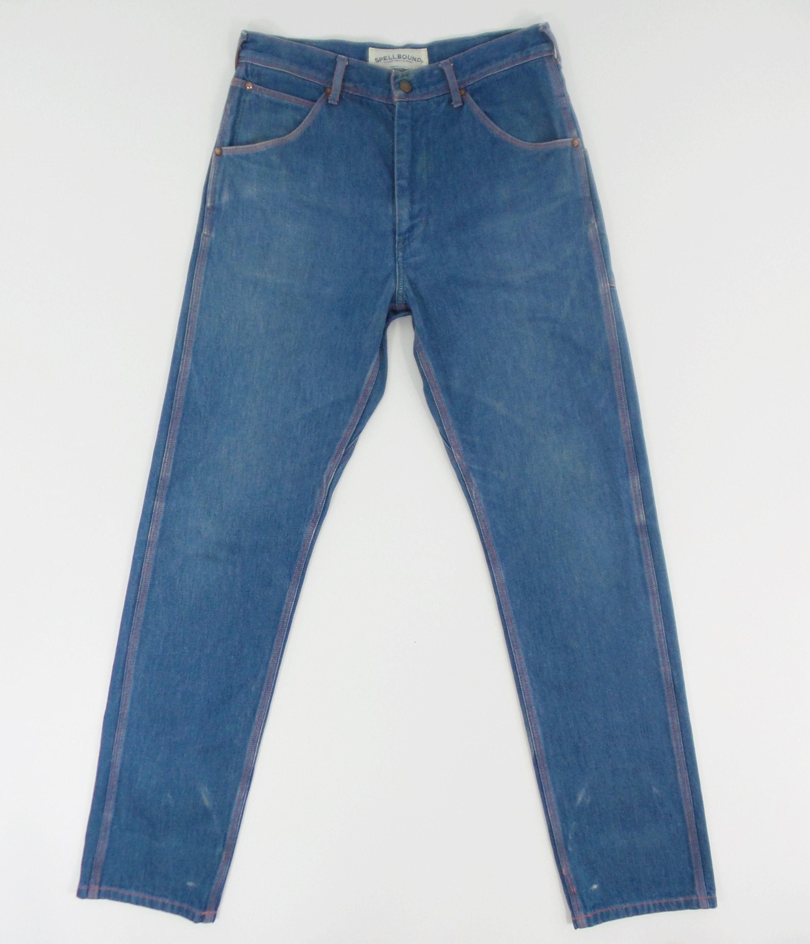 Japanese Brand Spellbound Japan Blue Jeans W28xL43 Size US 28 / EU 44 - 1 Thumbnail