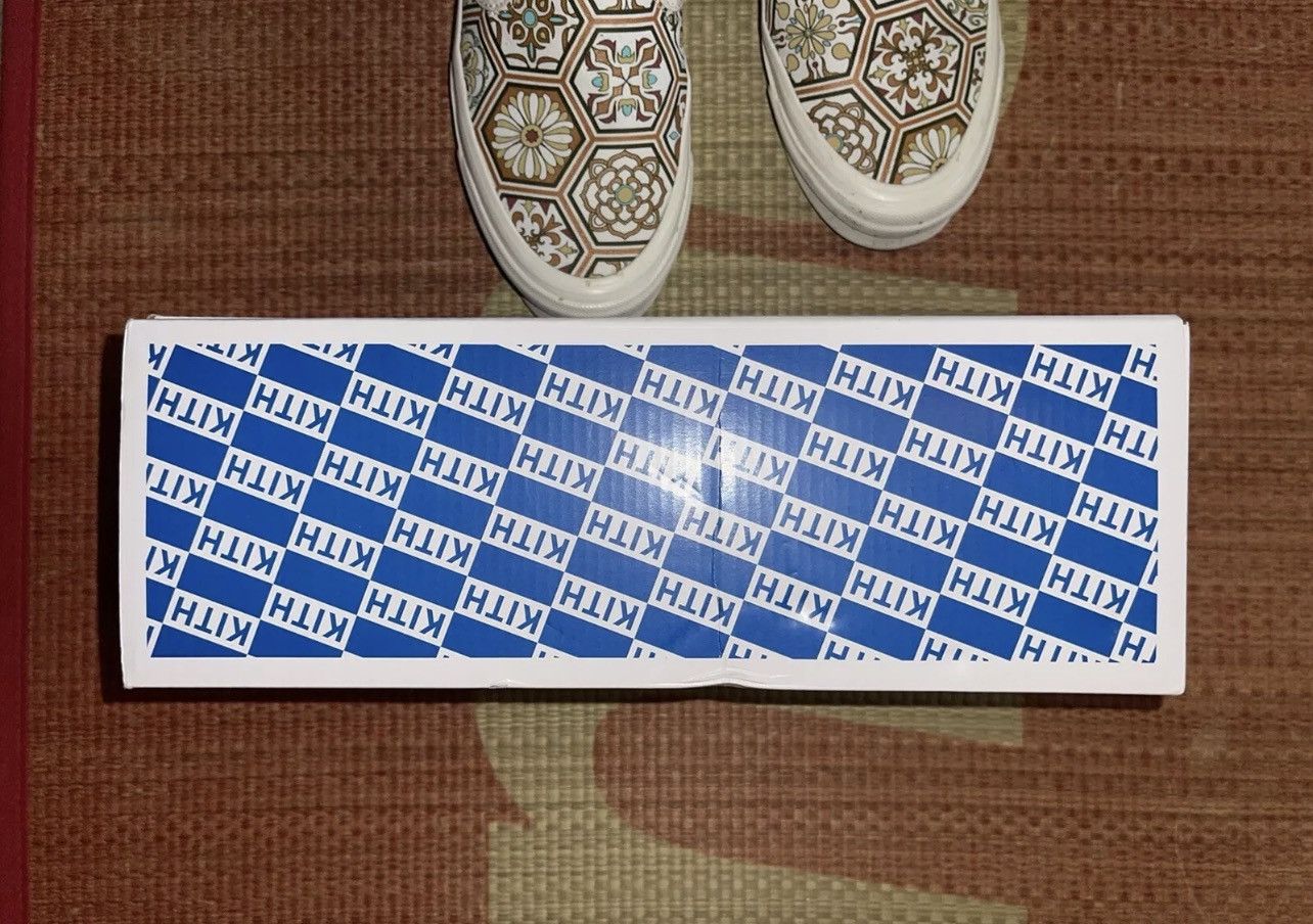 Kith × Vans Kith X Vans Slip On Moroccan Tile Orange True 