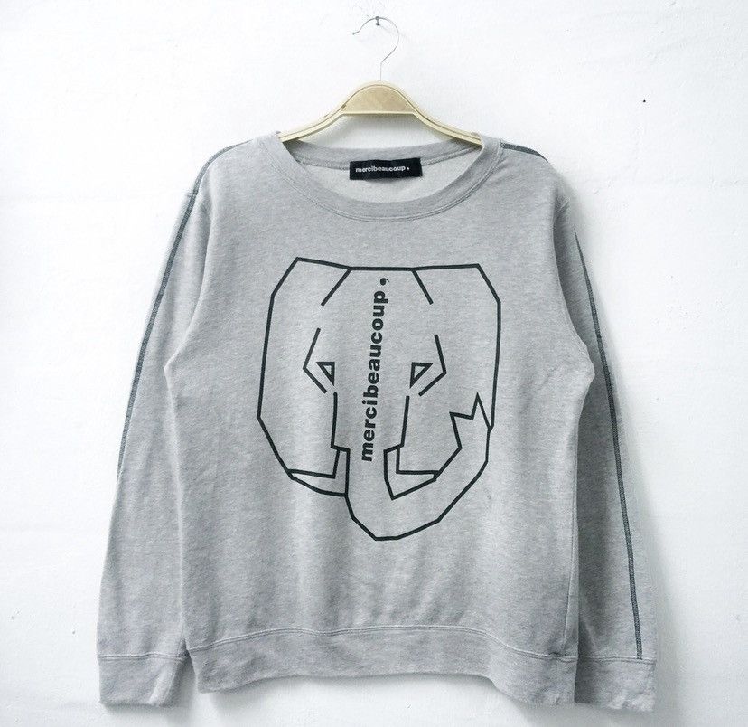 Issey Miyake × mercibeaucoup Mercibeauoup by Issey Miyake Big Logo Sweatshirt Size M / US 6-8 / IT 42-44 - 1 Thumbnail