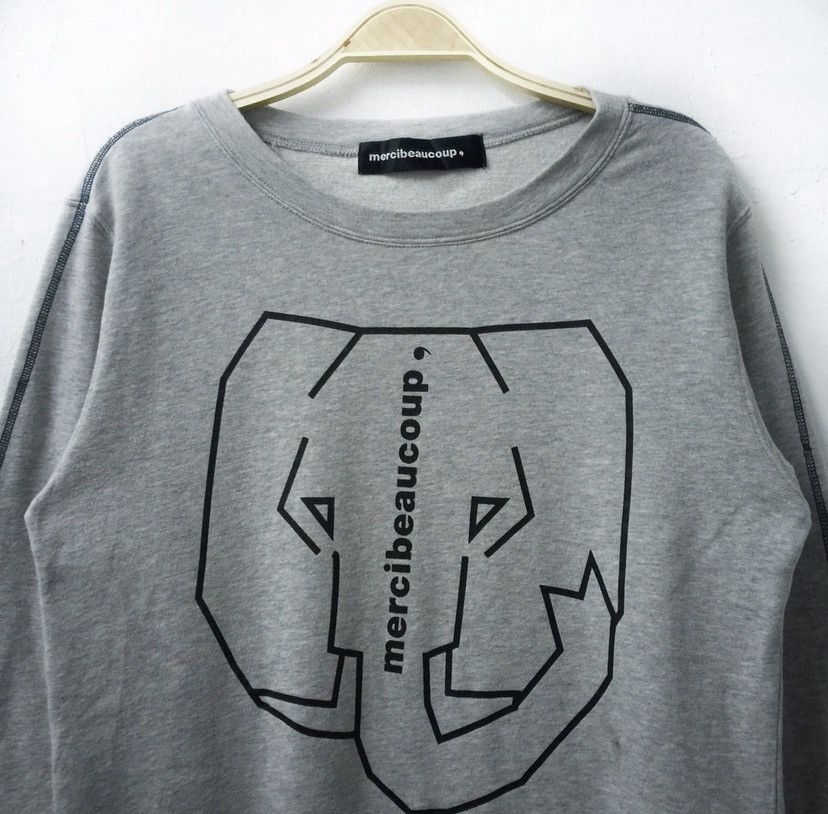 Issey Miyake × mercibeaucoup Mercibeauoup by Issey Miyake Big Logo Sweatshirt Size M / US 6-8 / IT 42-44 - 2 Thumbnail