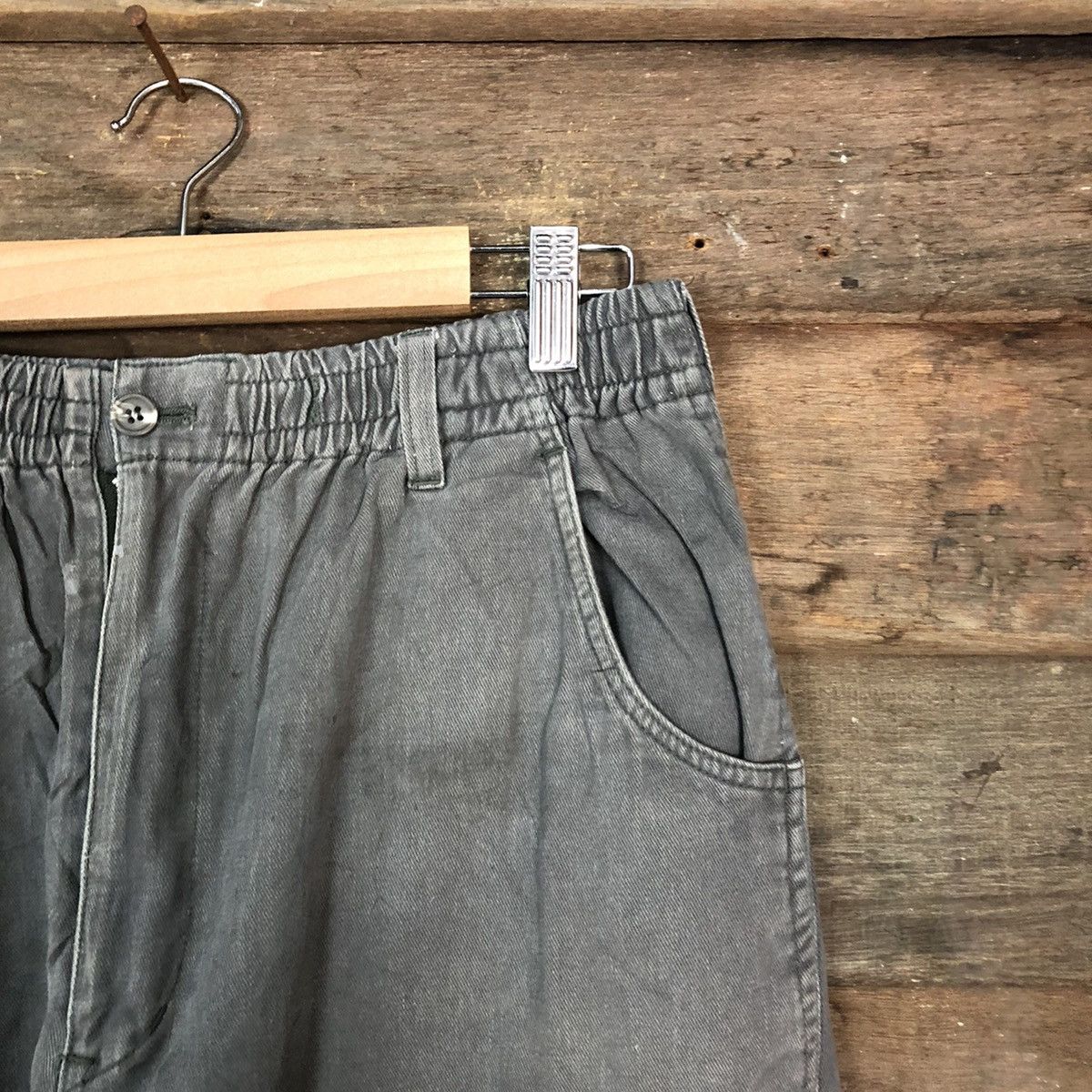 Japanese Brand Grey Oil Stains Cargo Multipocket Pants #881 Size US 27 - 5 Thumbnail