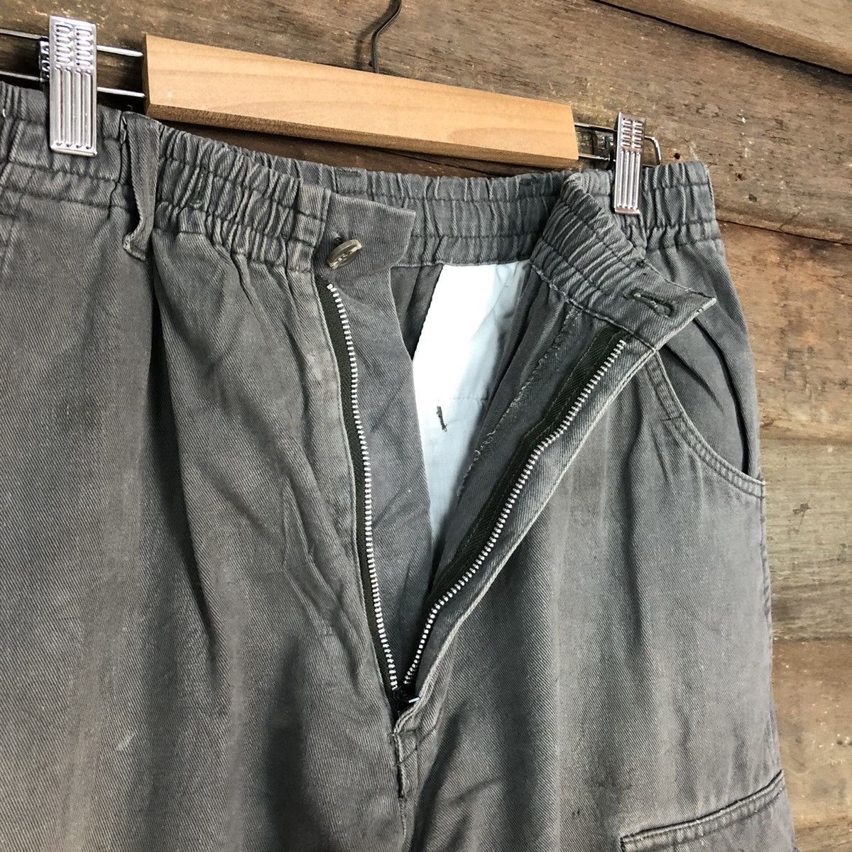 Japanese Brand Grey Oil Stains Cargo Multipocket Pants #881 Size US 27 - 13 Thumbnail
