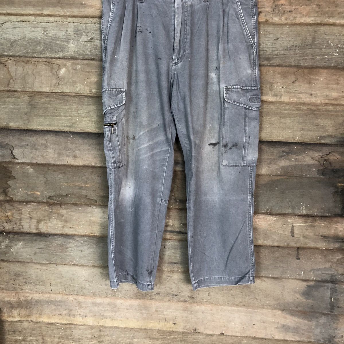 Japanese Brand N Evolutions Grey Cargo Multipocket Pants #885 Size US 31 - 3 Thumbnail