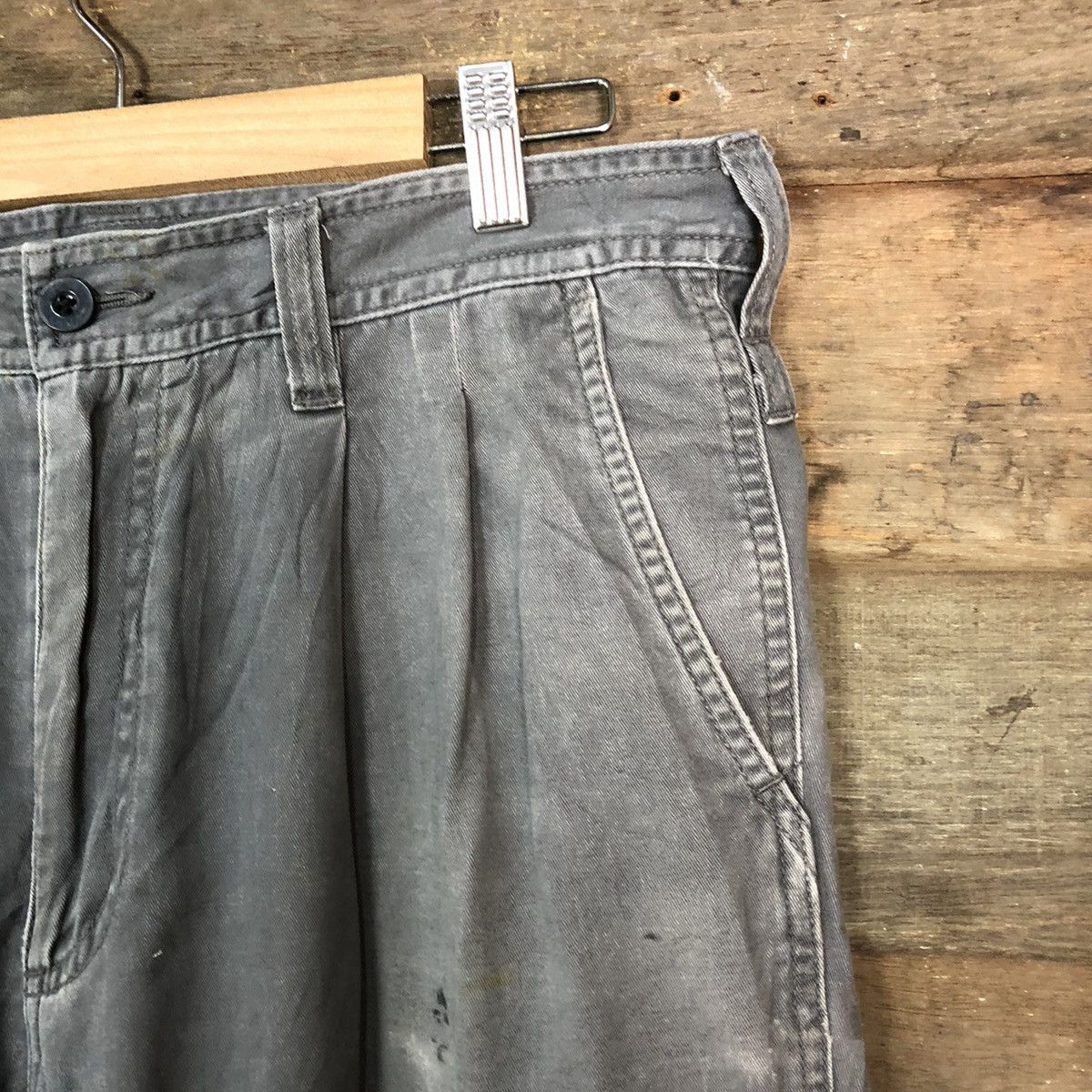 Japanese Brand N Evolutions Grey Cargo Multipocket Pants #885 Size US 31 - 7 Thumbnail