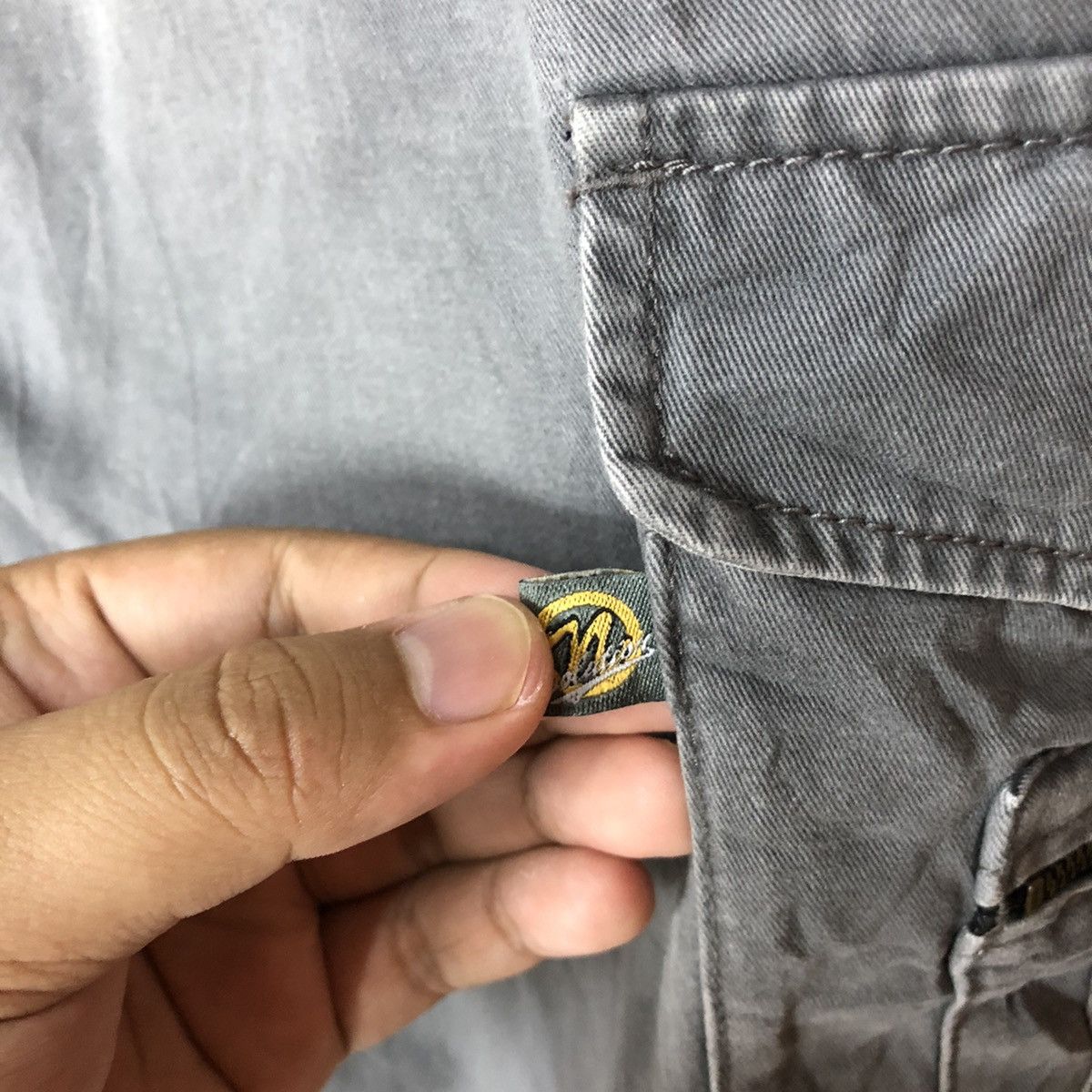 Japanese Brand N Evolutions Grey Cargo Multipocket Pants #885 Size US 31 - 17 Thumbnail
