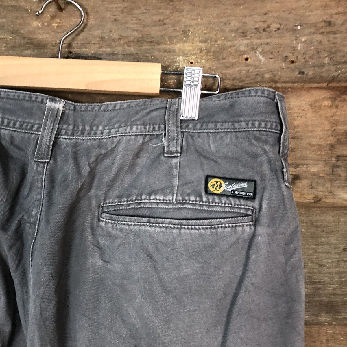 Japanese Brand N Evolutions Grey Cargo Multipocket Pants #885 Size US 31 - 15 Thumbnail
