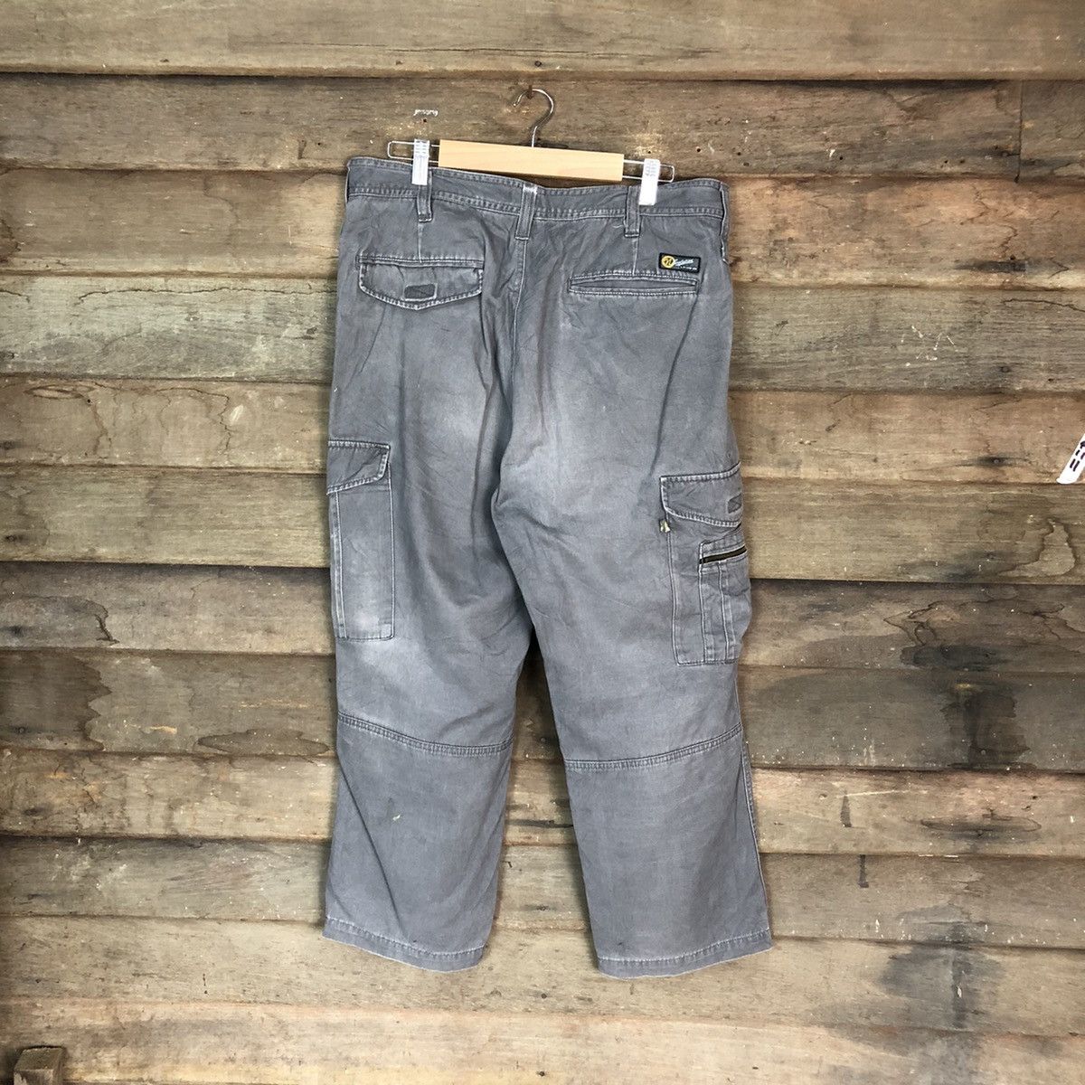 Japanese Brand N Evolutions Grey Cargo Multipocket Pants #885 Size US 31 - 11 Thumbnail