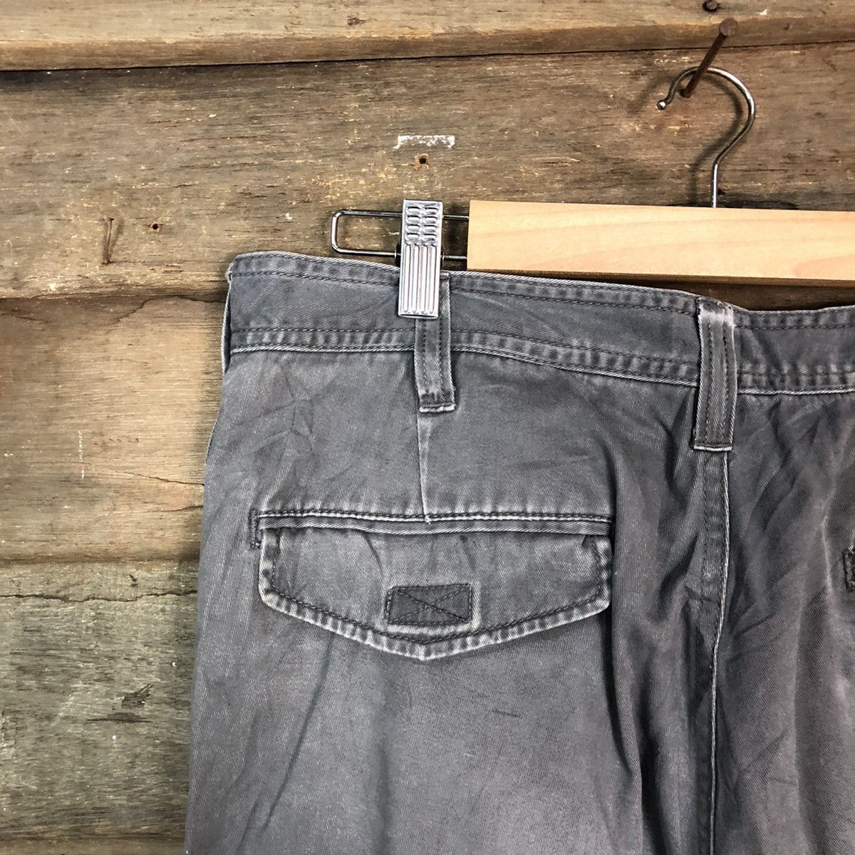 Japanese Brand N Evolutions Grey Cargo Multipocket Pants #885 Size US 31 - 14 Thumbnail