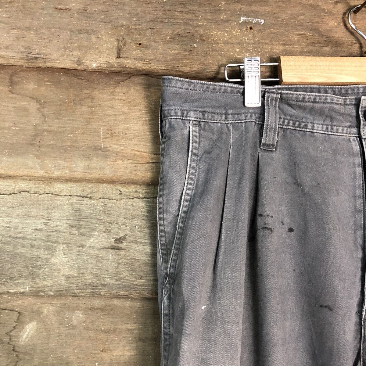 Japanese Brand N Evolutions Grey Cargo Multipocket Pants #885 Size US 31 - 6 Thumbnail