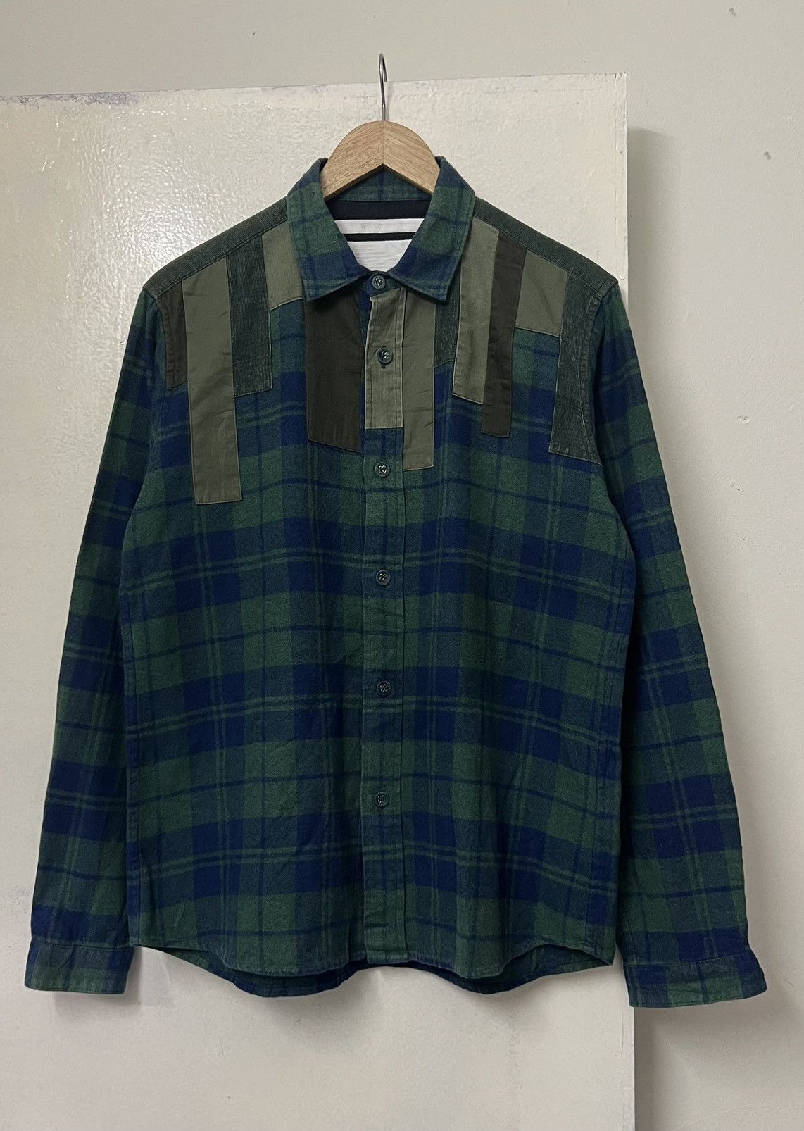 White Mountaineering Rare White Mountaineering Patchwork Flannel/Shirt Size US S / EU 44-46 / 1 - 1 Thumbnail