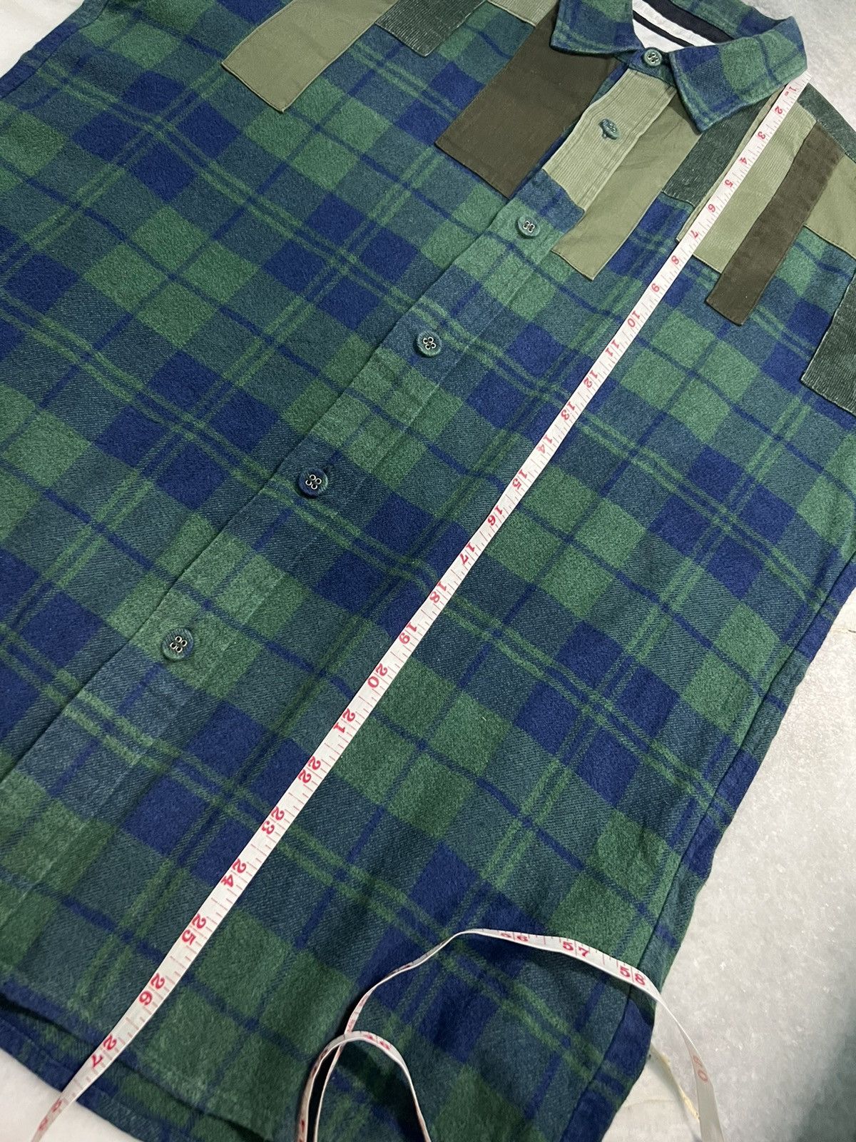 White Mountaineering Rare White Mountaineering Patchwork Flannel/Shirt Size US S / EU 44-46 / 1 - 9 Thumbnail