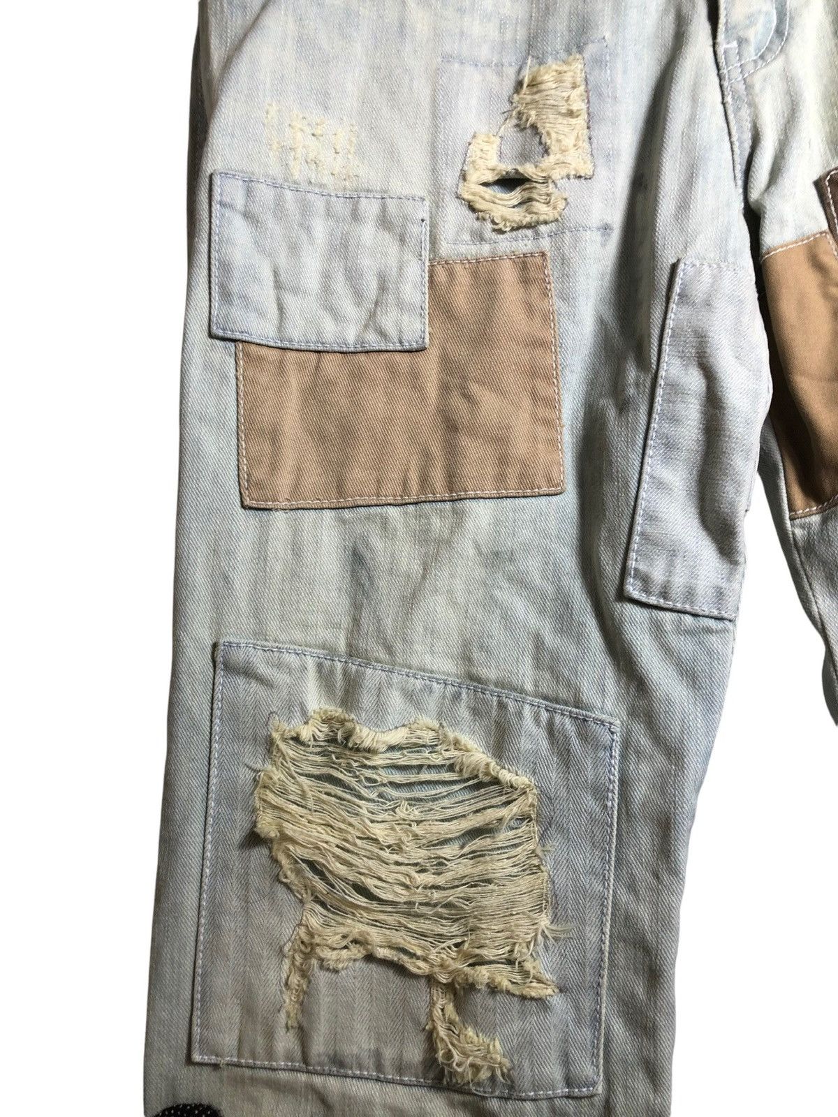 Japanese Brand The original Ttu exhibition patchwork denim